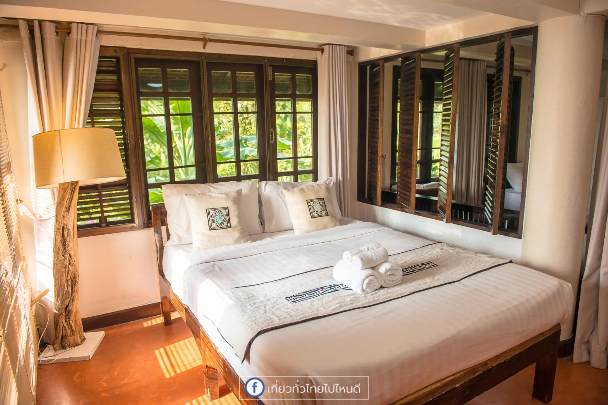 Bed in Phumorkdao Resort