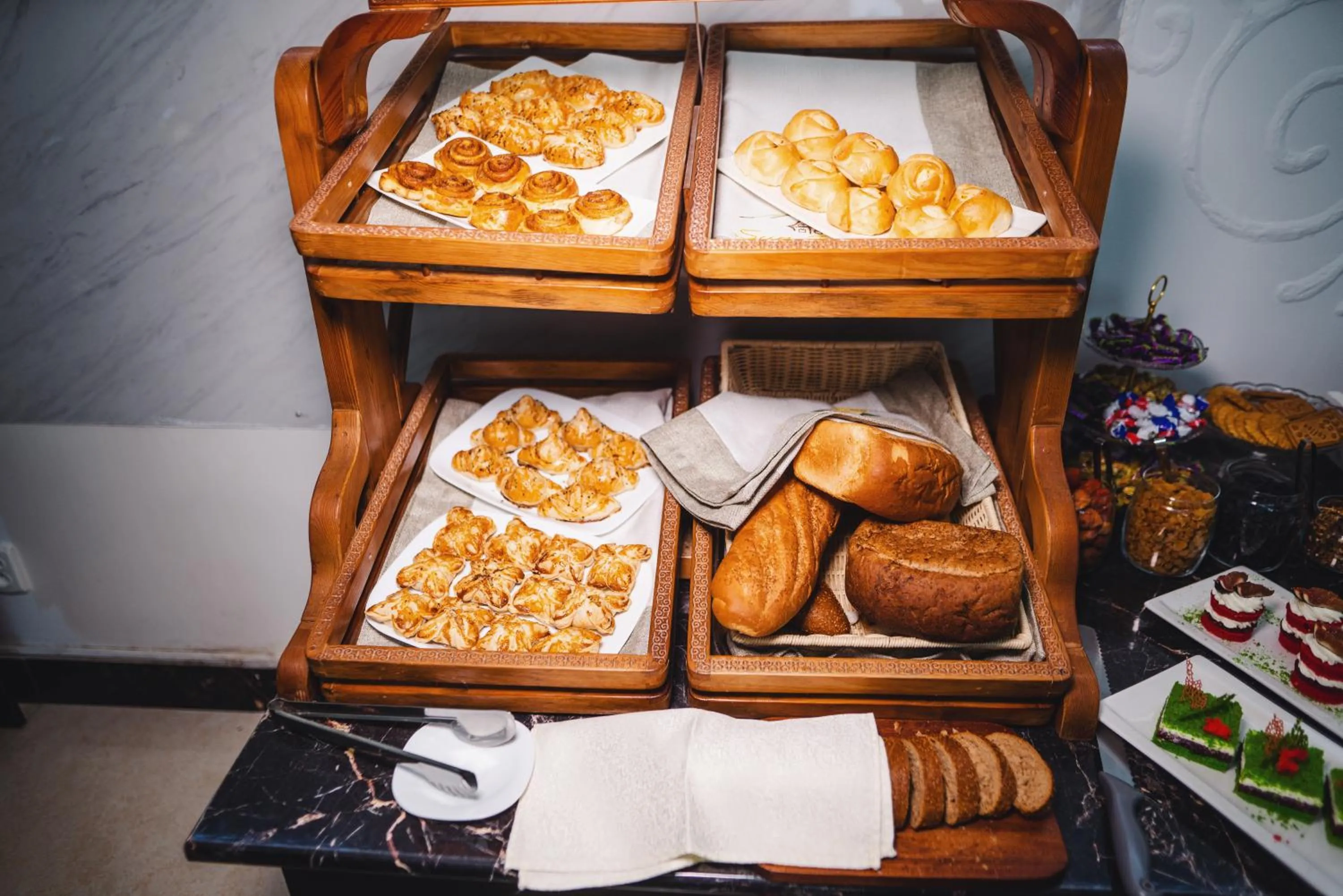 Buffet breakfast in Sunrise Osh