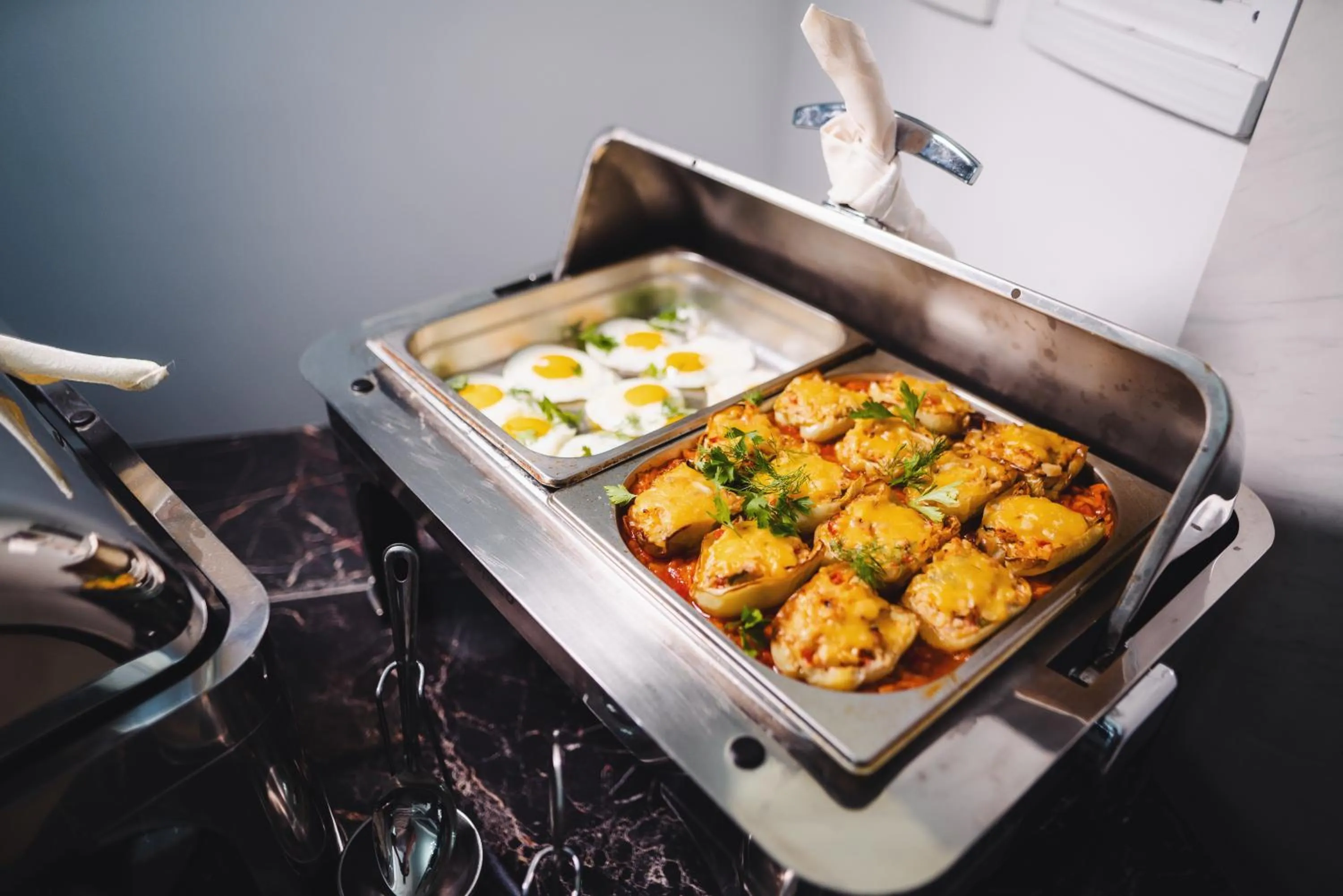 Buffet breakfast in Sunrise Osh