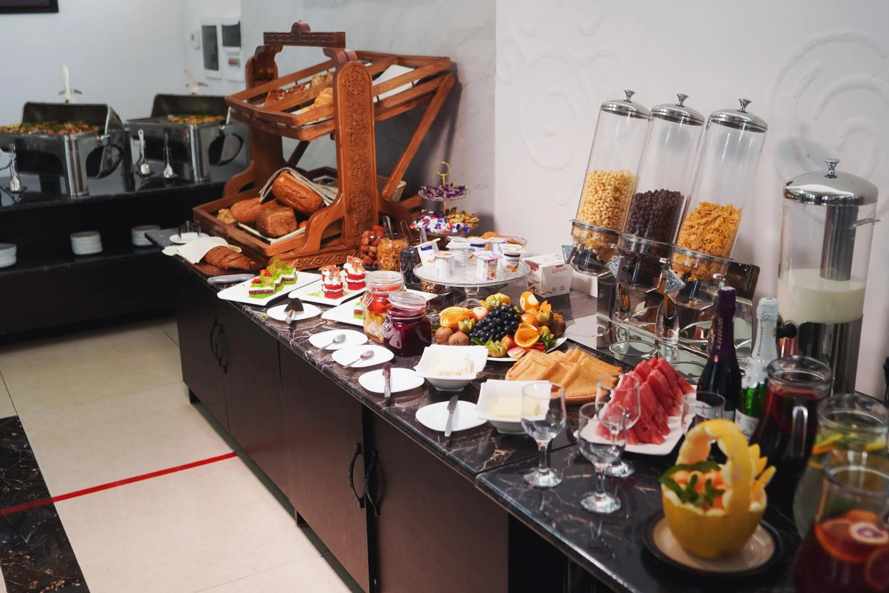 Buffet breakfast in Sunrise Osh