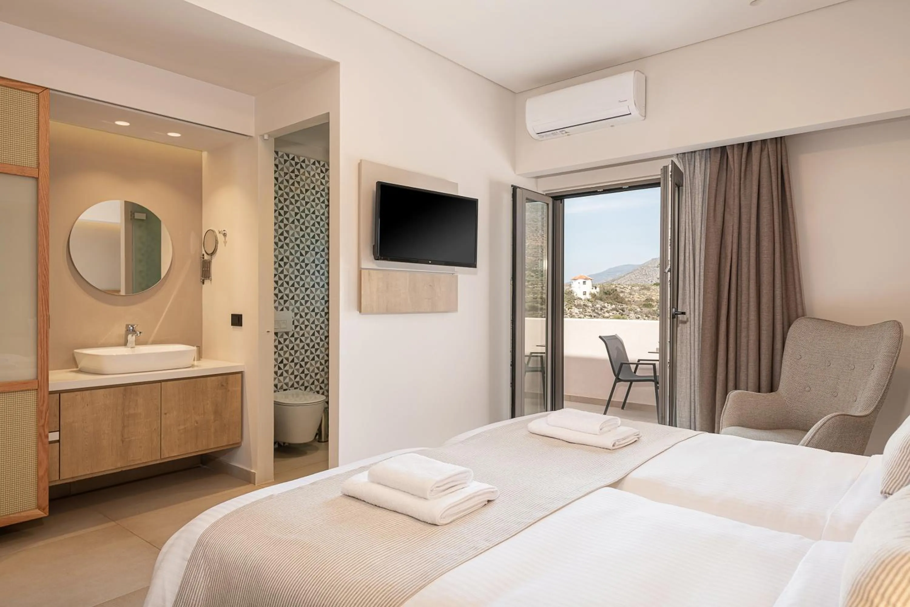 Bed in Elafonisi Resort by Kalomirakis Family