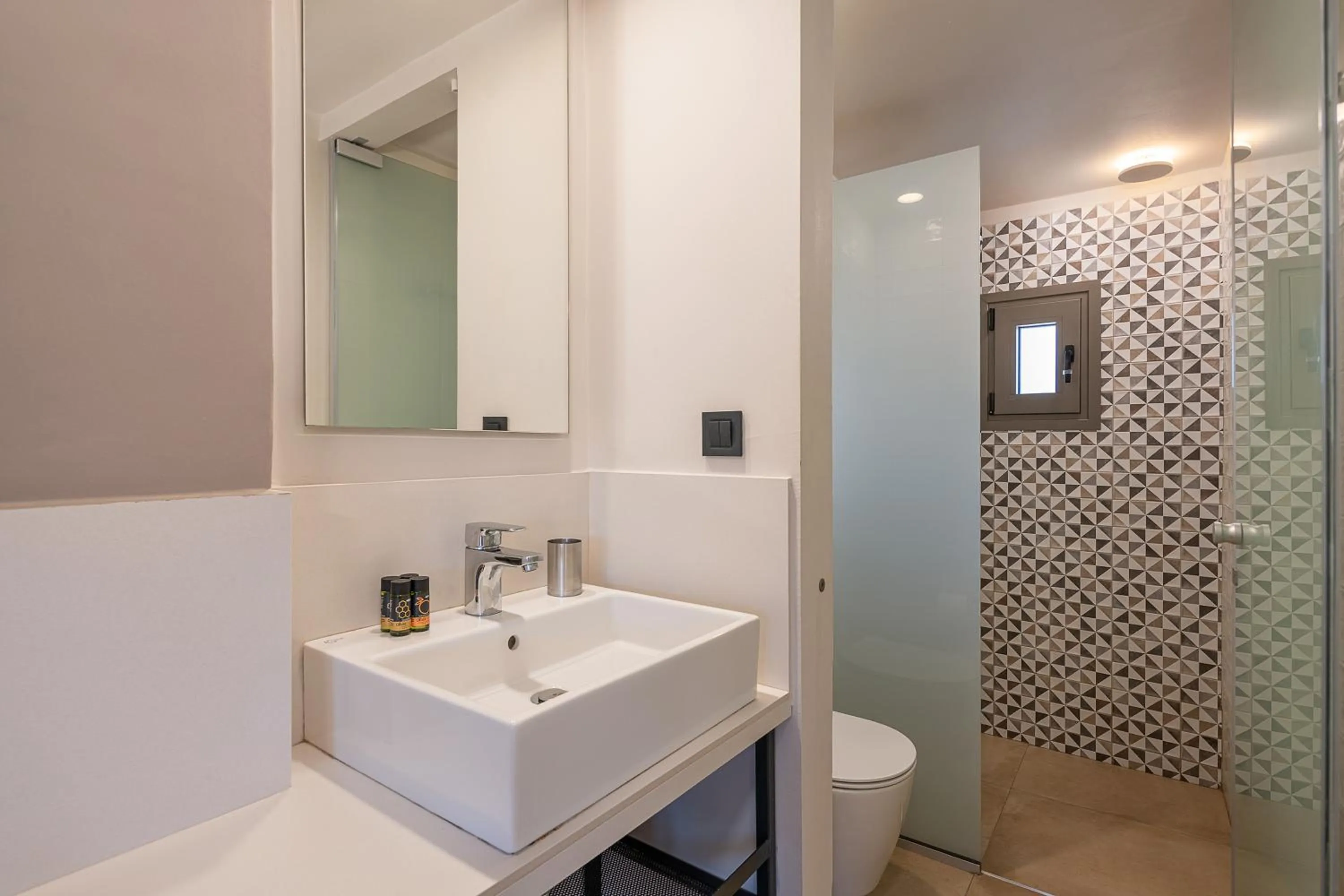 Bathroom in Elafonisi Resort by Kalomirakis Family