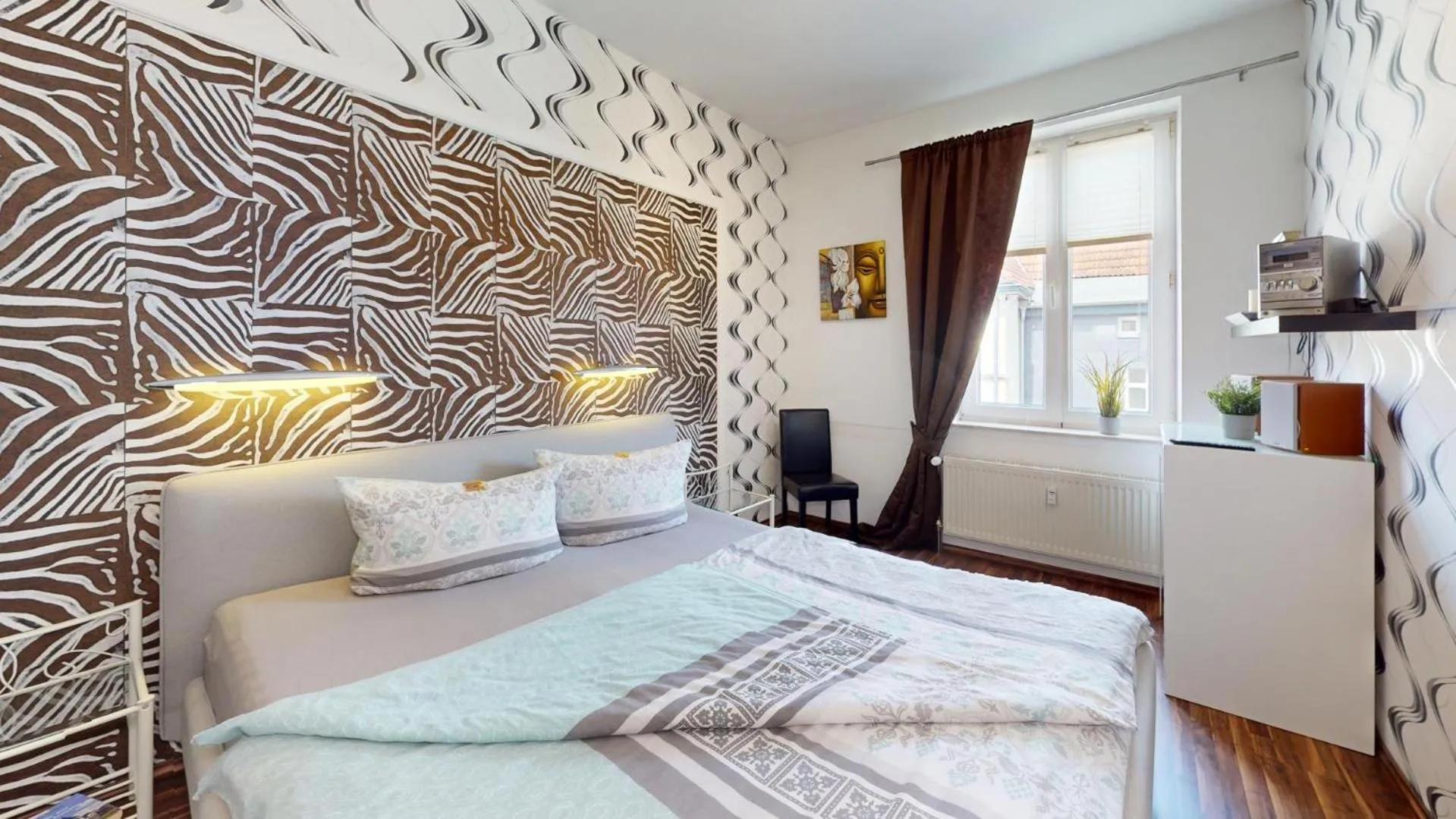 Bedroom, Bed in Apartments am Sund