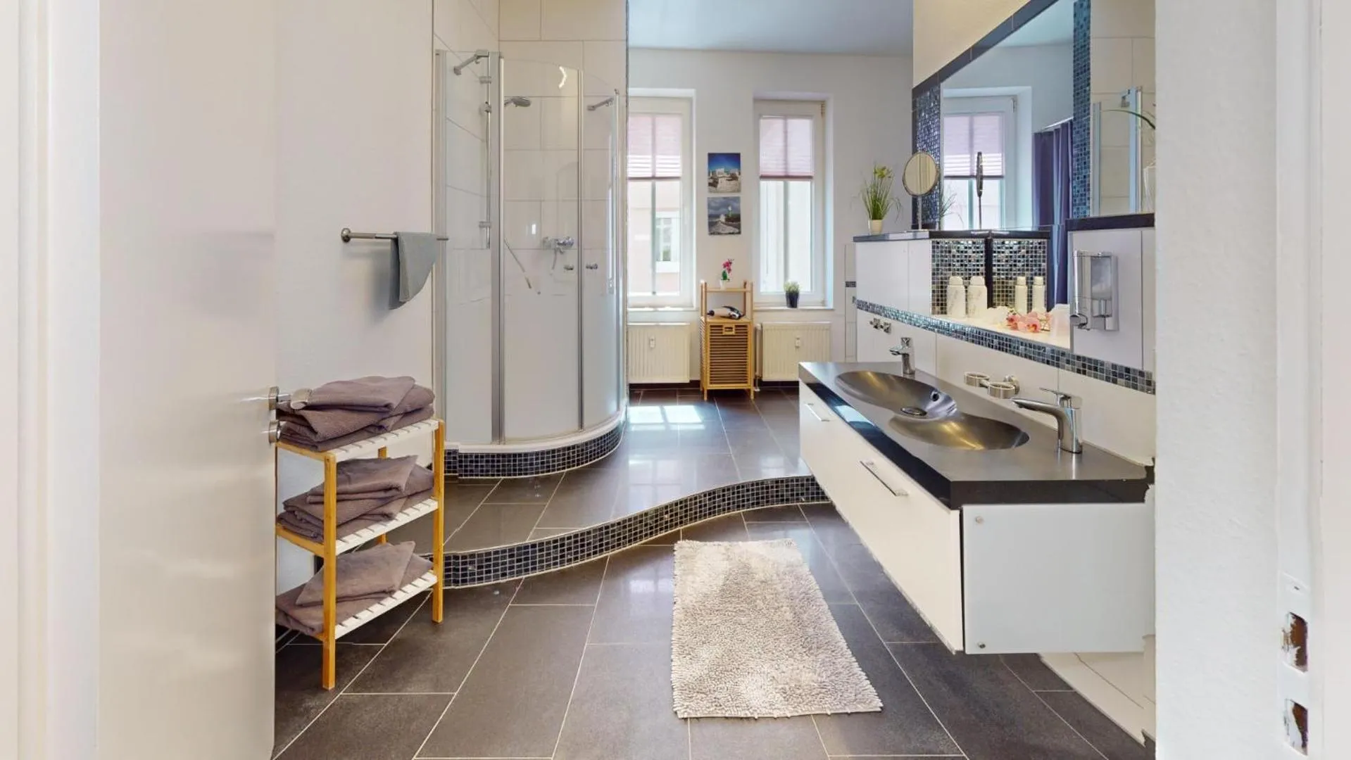 Shower in Apartments am Sund