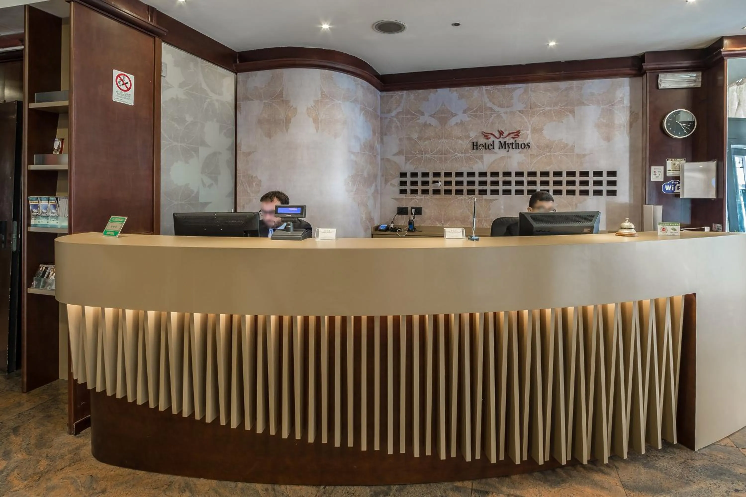 Lobby or reception in Hotel Mythos