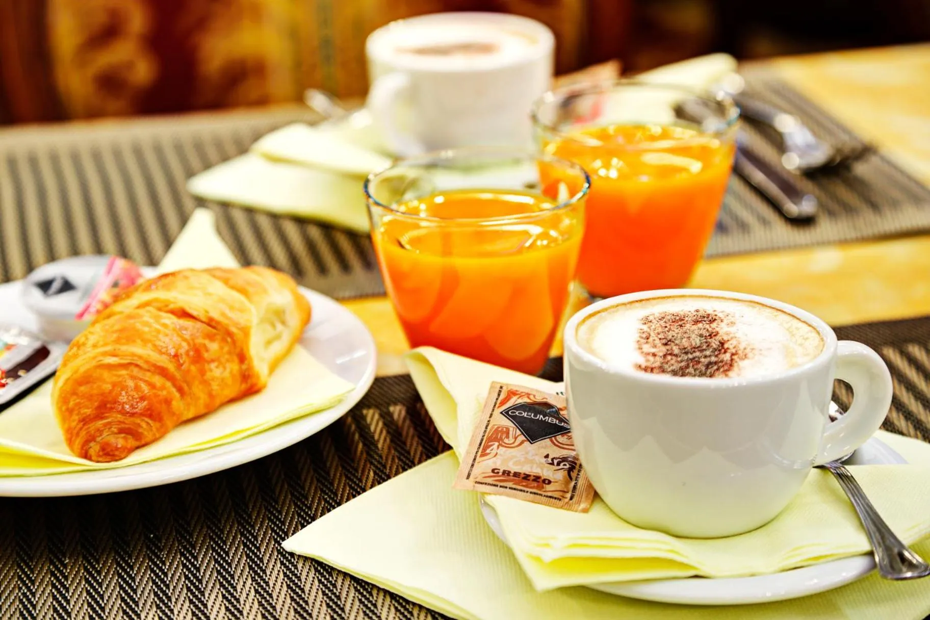 Italian breakfast in Hotel Mythos