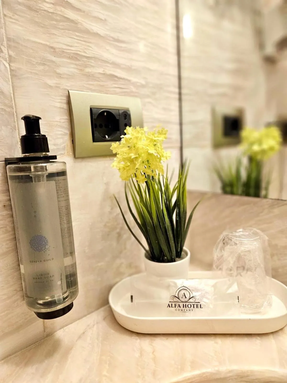 Bathroom in Hotel Mythos