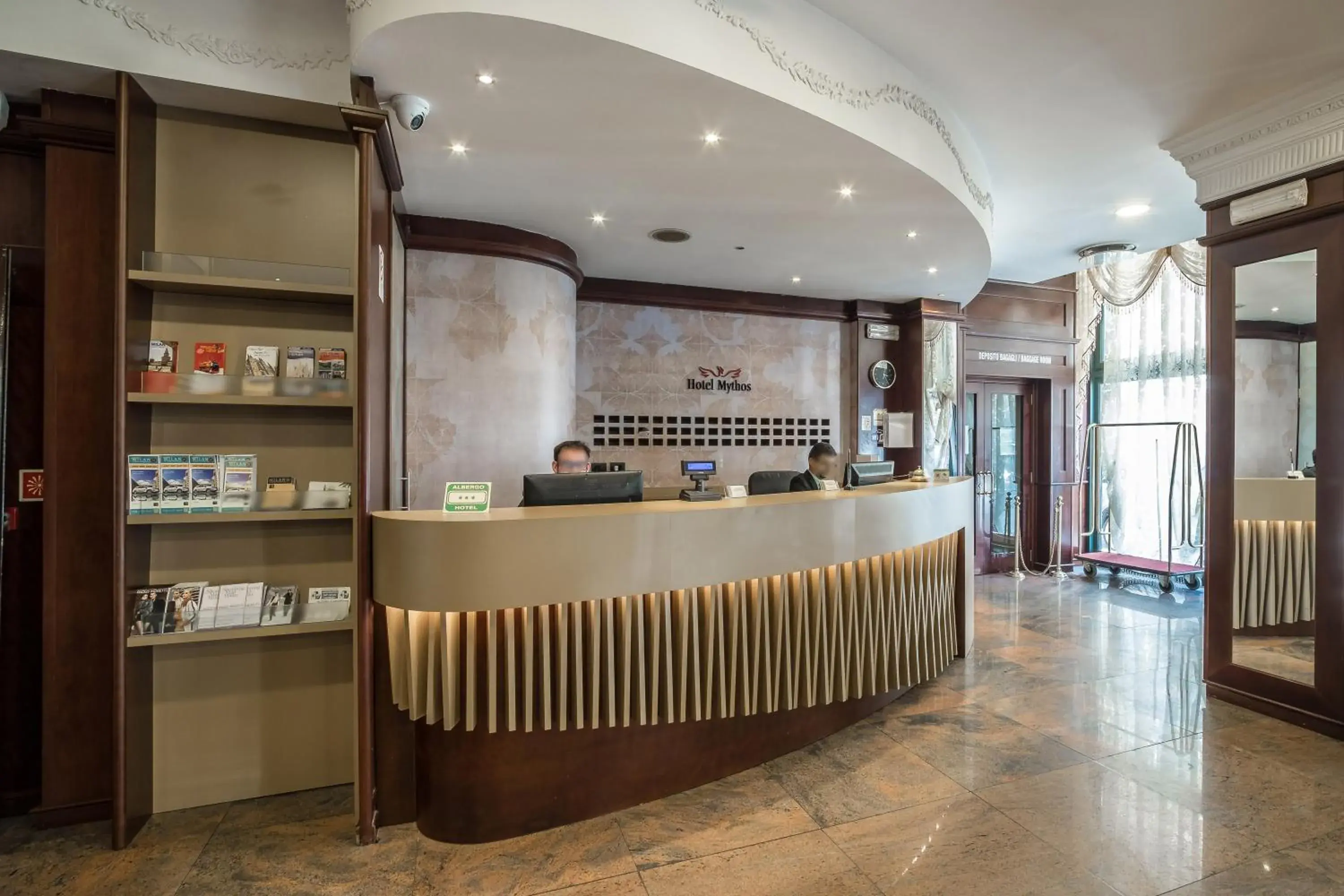 Lobby or reception in Hotel Mythos Lobby or reception in Hotel Mythos