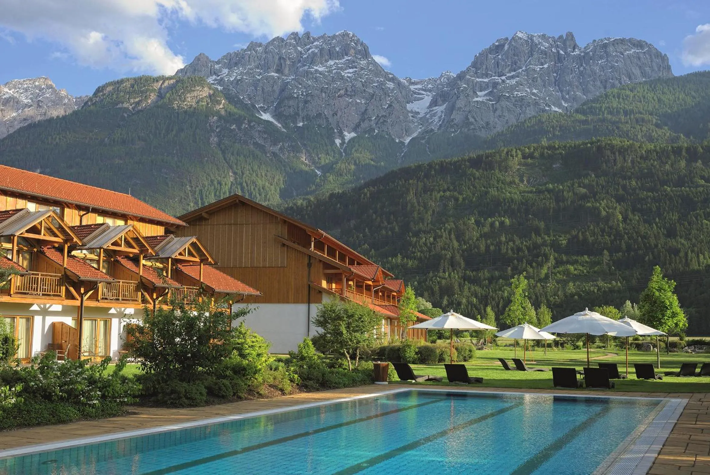 Swimming pool in Dolomitengolf Hotel & Spa