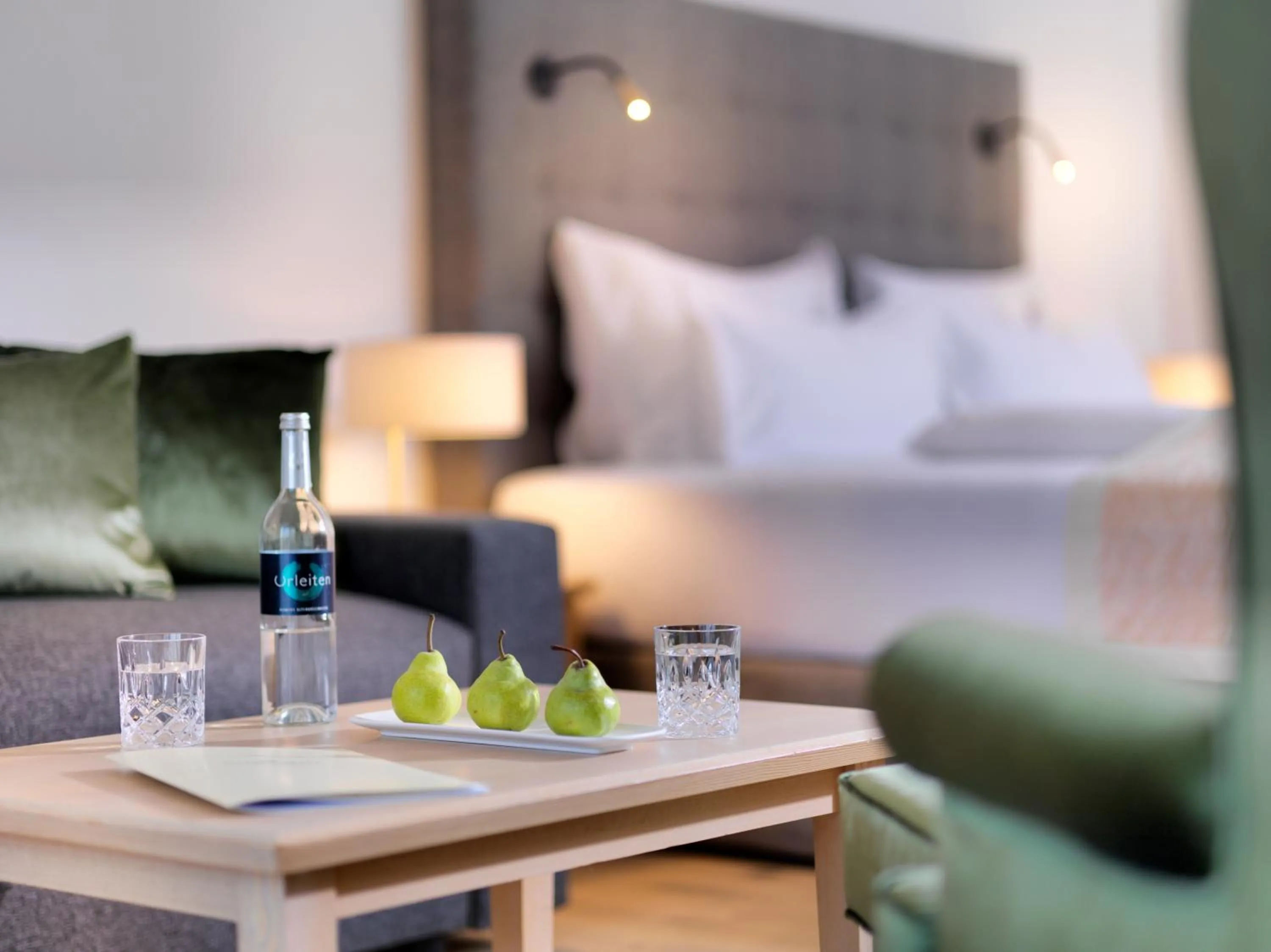 Decorative detail, Bed in Dolomitengolf Hotel & Spa