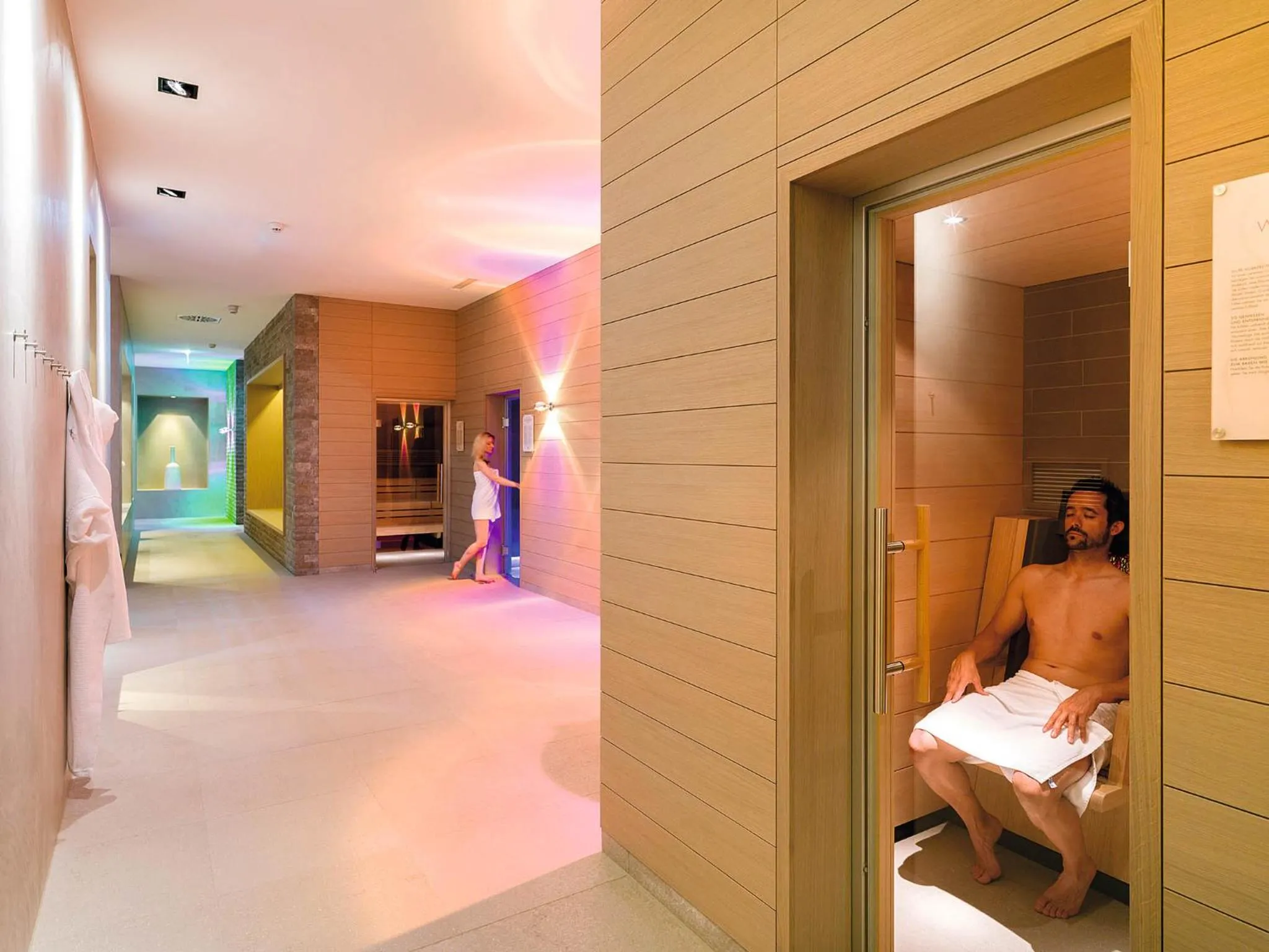 Sauna in Dolomitengolf Hotel & Spa