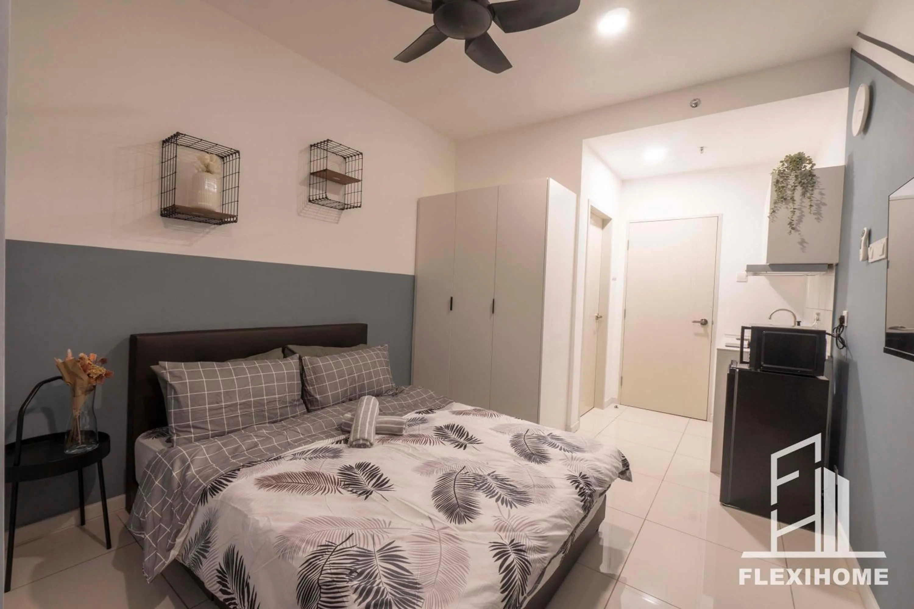 Bed in KLIA-KLIA 2, Comfy Studio, Horizon Suites Sepang-Dengkil by Flexihome-MY