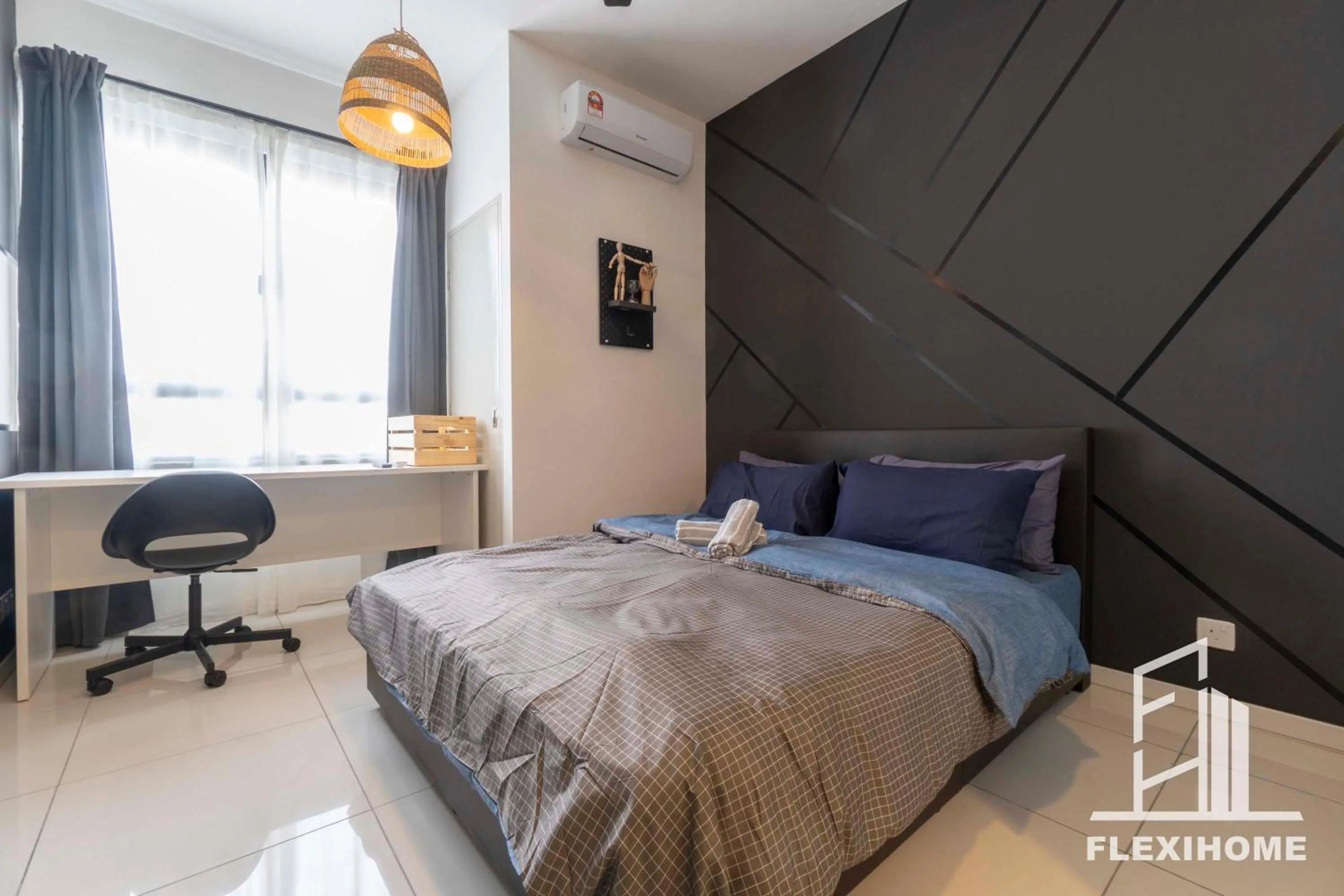 Bed in KLIA-KLIA 2, Comfy Studio, Horizon Suites Sepang-Dengkil by Flexihome-MY