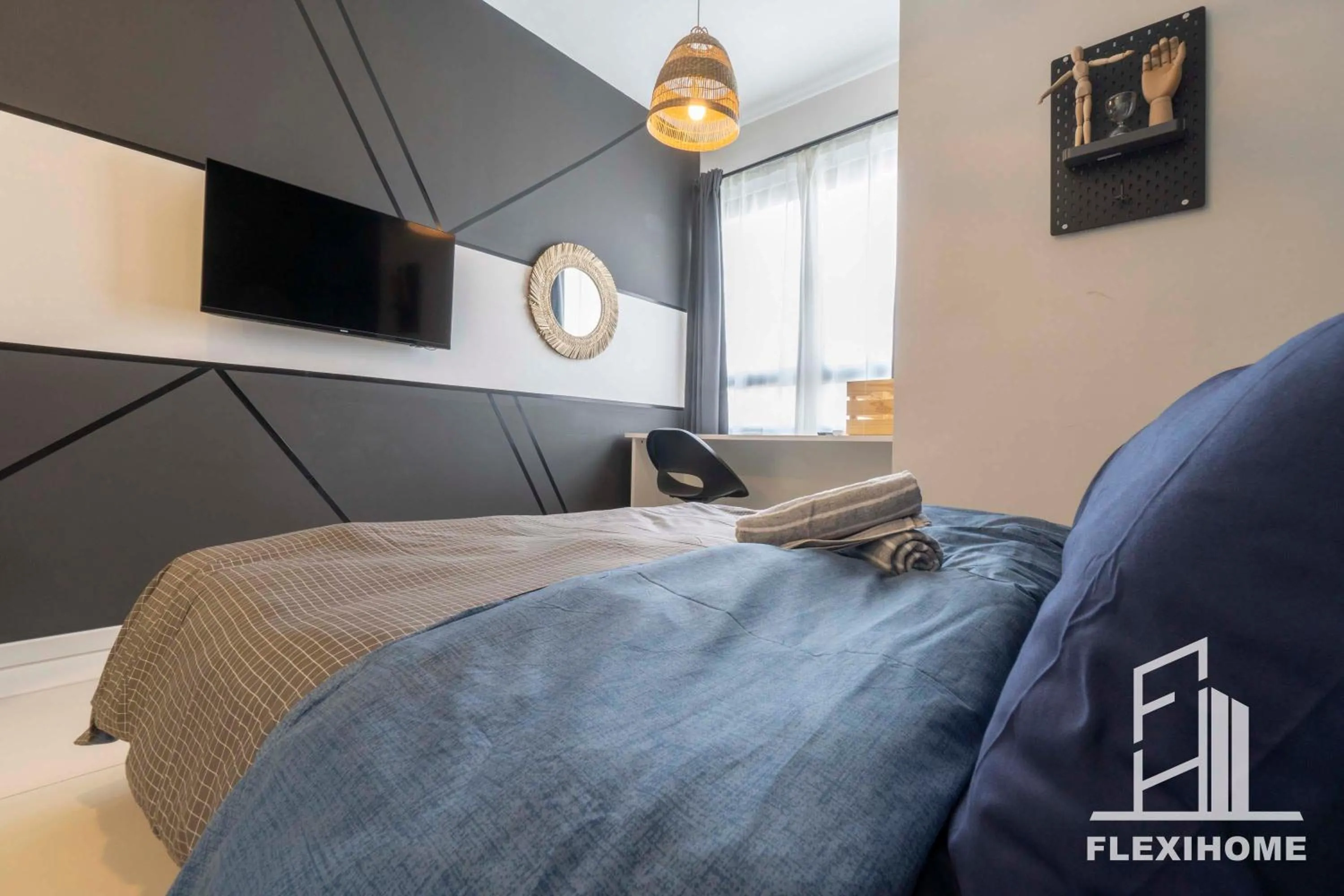 Bed in KLIA-KLIA 2, Comfy Studio, Horizon Suites Sepang-Dengkil by Flexihome-MY