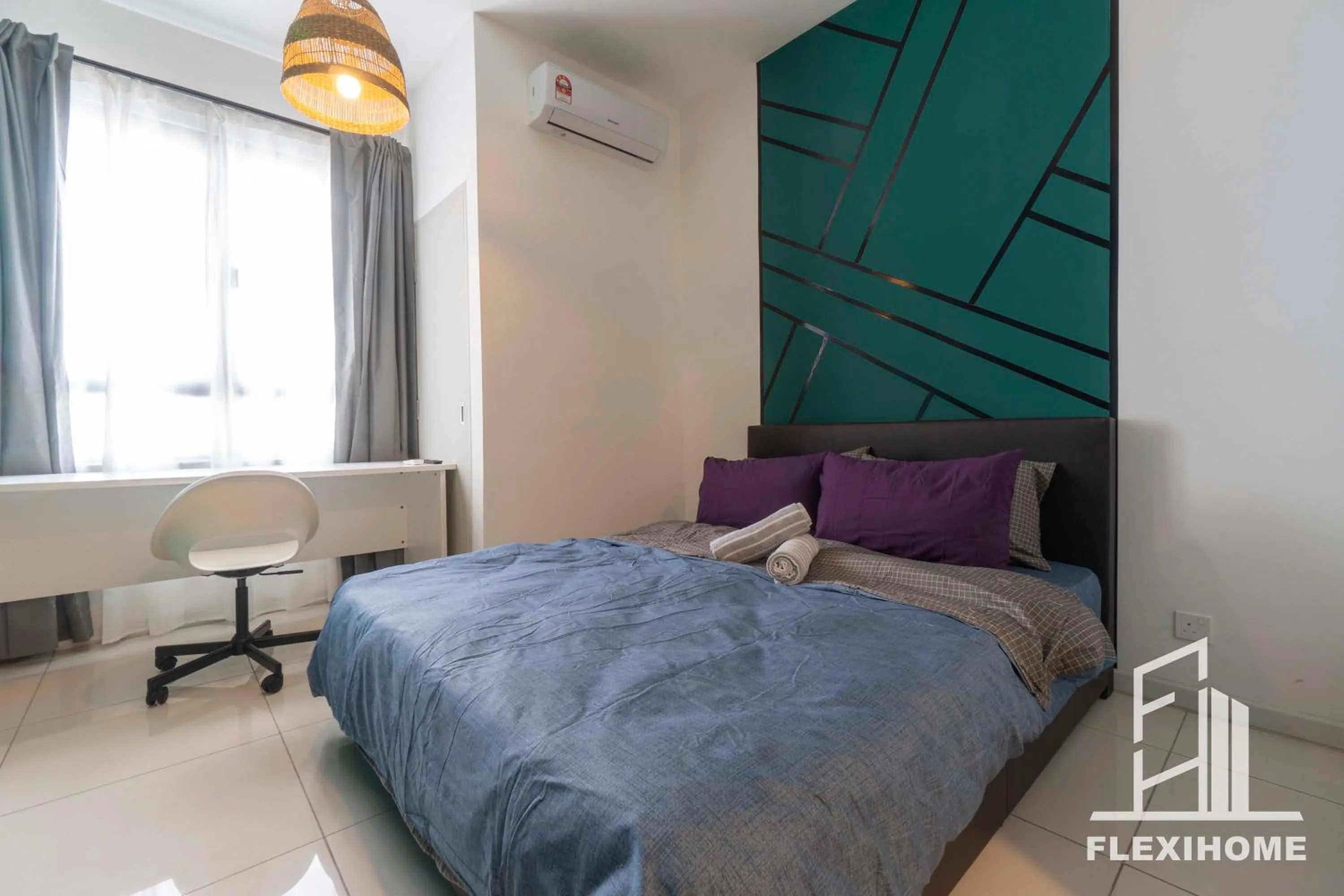 Bed in KLIA-KLIA 2, Comfy Studio, Horizon Suites Sepang-Dengkil by Flexihome-MY