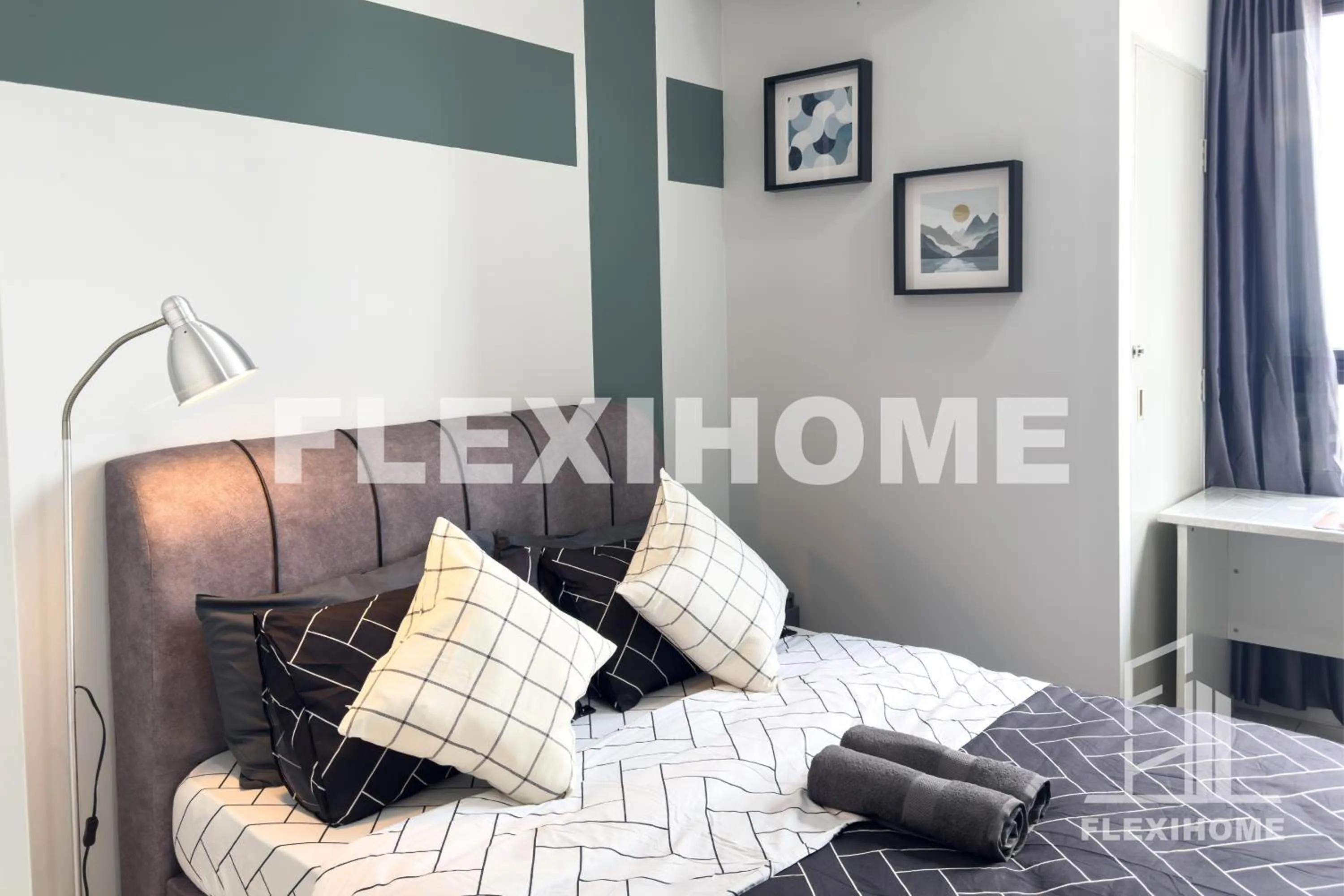 Bed in KLIA-KLIA 2, Comfy Studio, Horizon Suites Sepang-Dengkil by Flexihome-MY