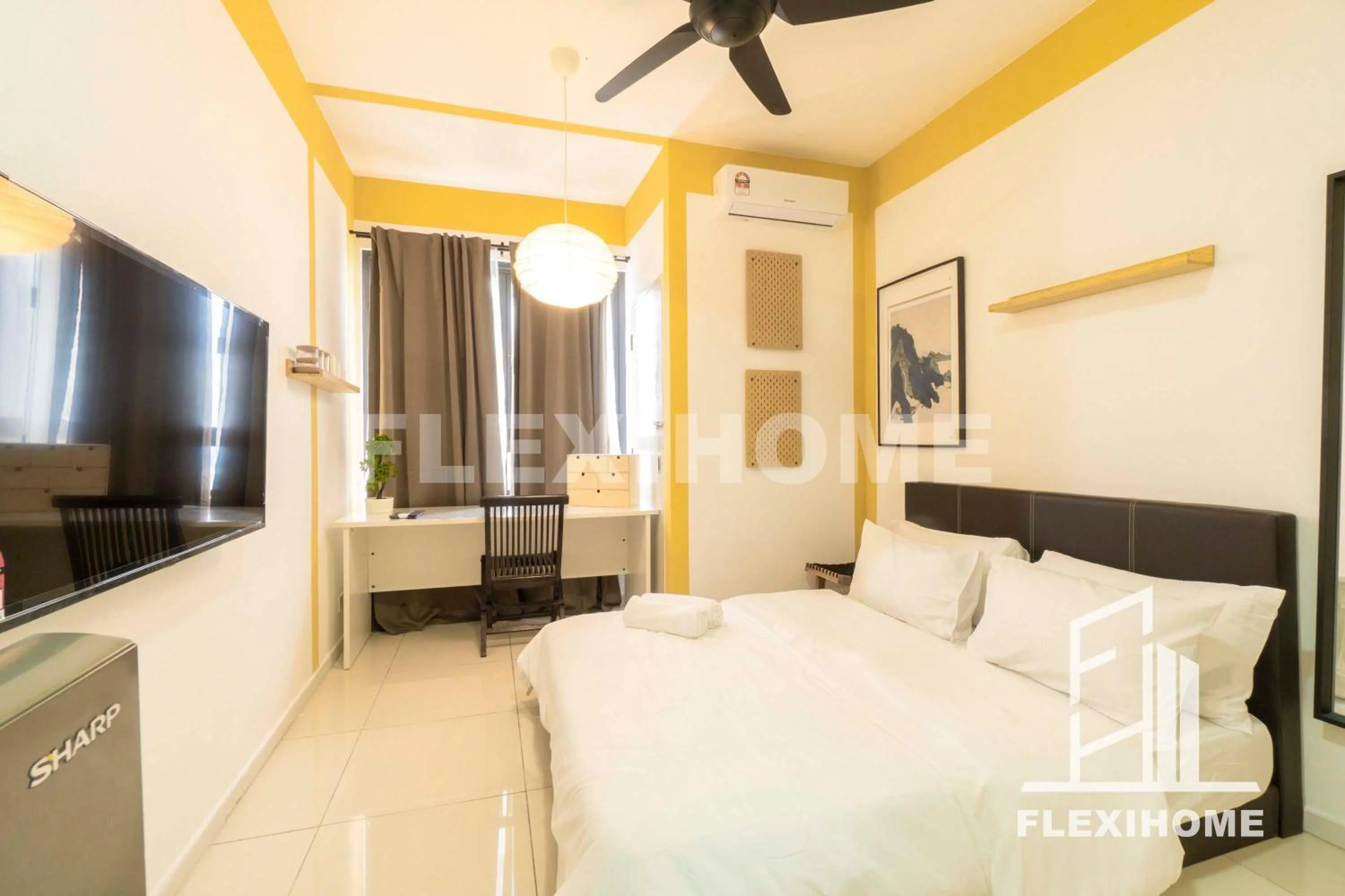 Bed in KLIA-KLIA 2, Comfy Studio, Horizon Suites Sepang-Dengkil by Flexihome-MY