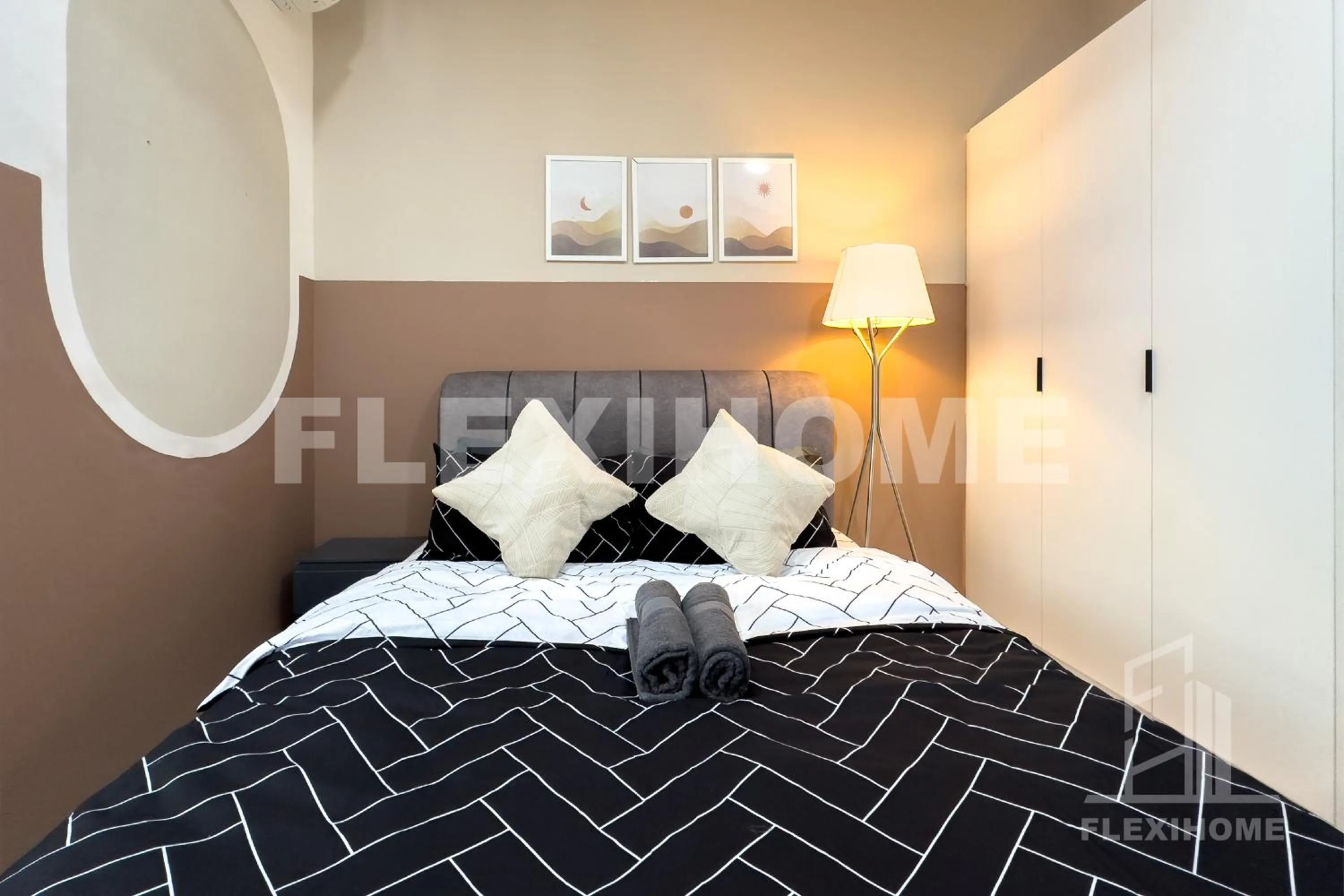 Bed in KLIA-KLIA 2, Comfy Studio, Horizon Suites Sepang-Dengkil by Flexihome-MY