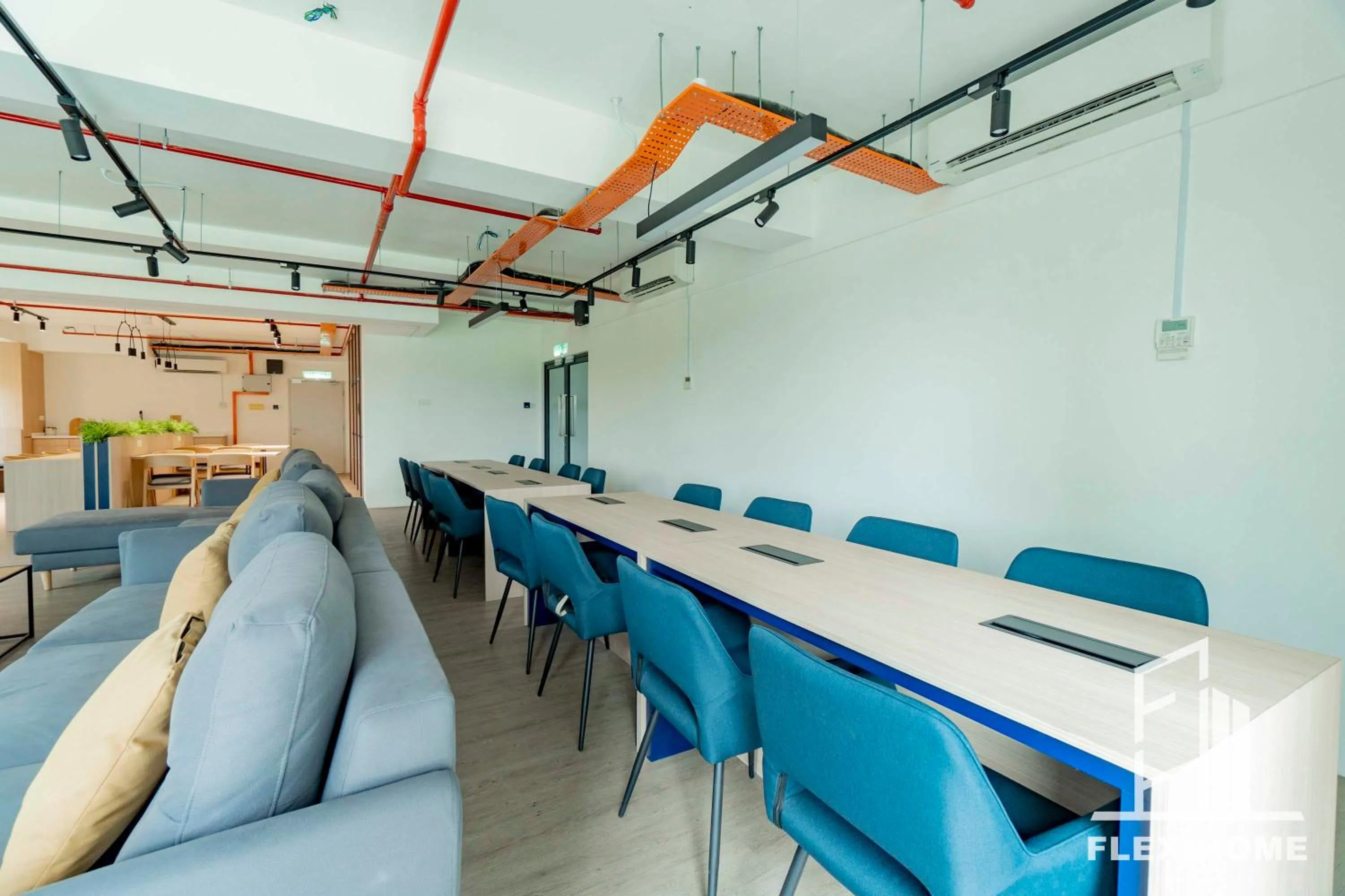 Seating area in KLIA-KLIA 2, Comfy Studio, Horizon Suites Sepang-Dengkil by Flexihome-MY