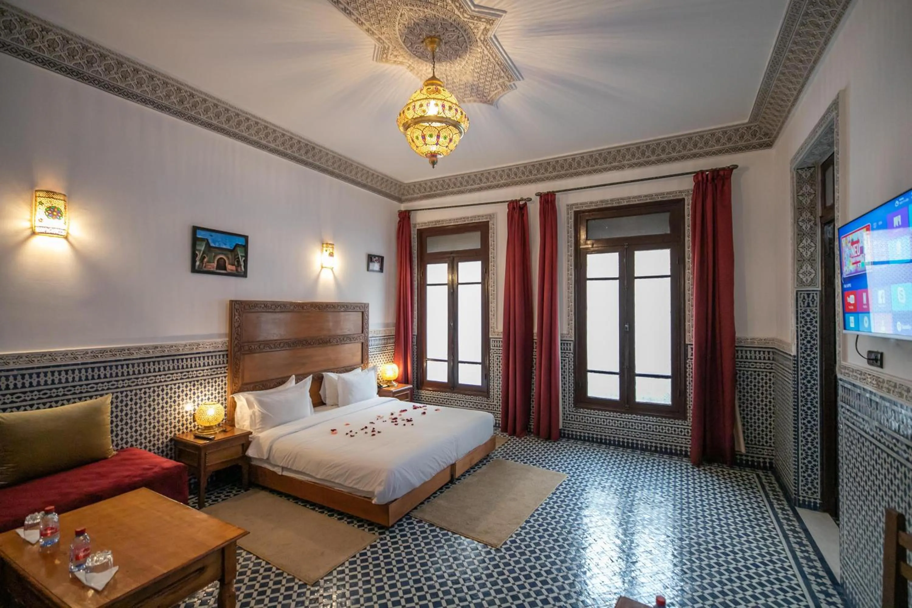 Bed in Riad Dari Fes