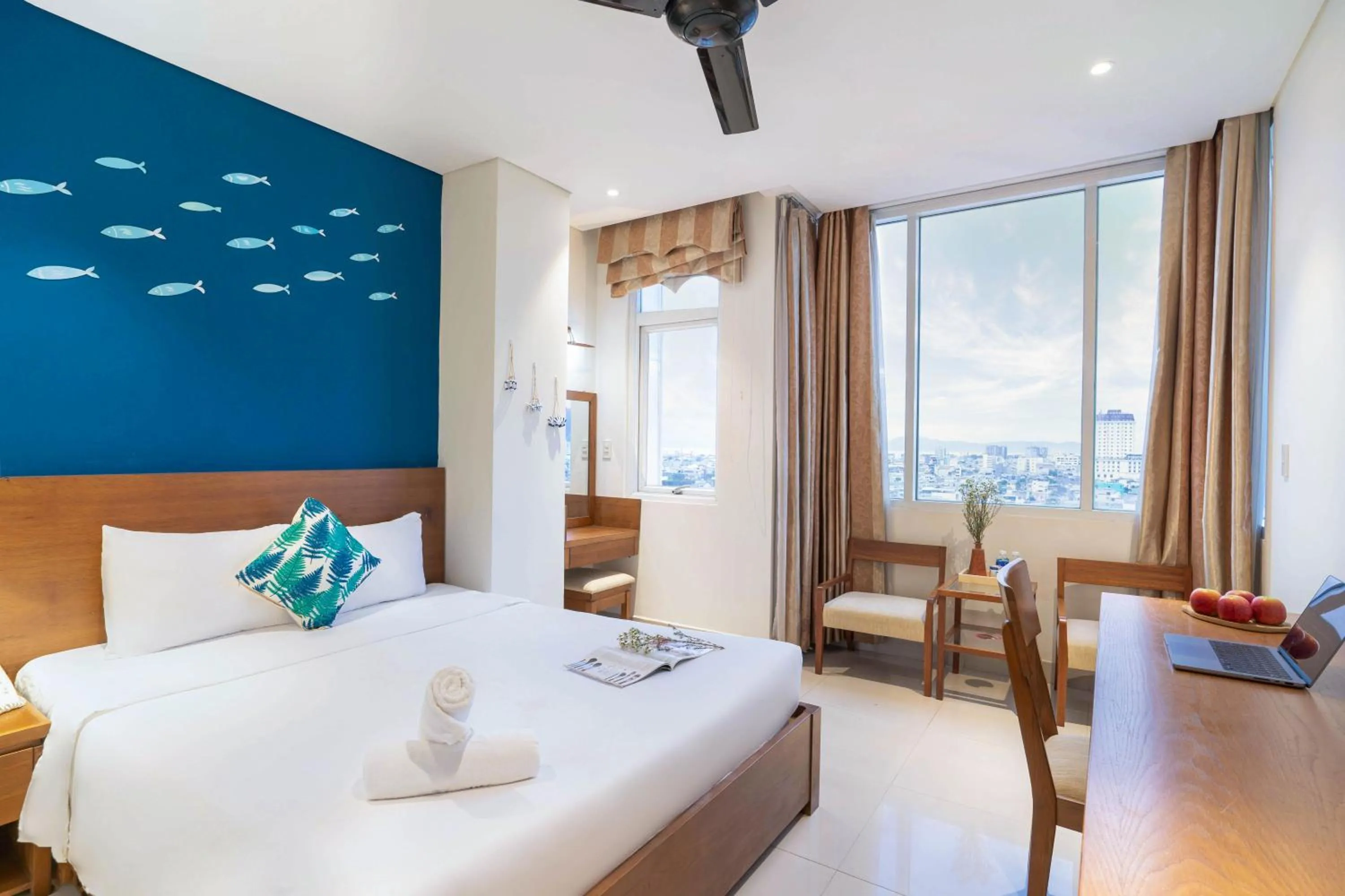 Bedroom, Bed in Doha Central Bliss Danang Hotel by Haviland
