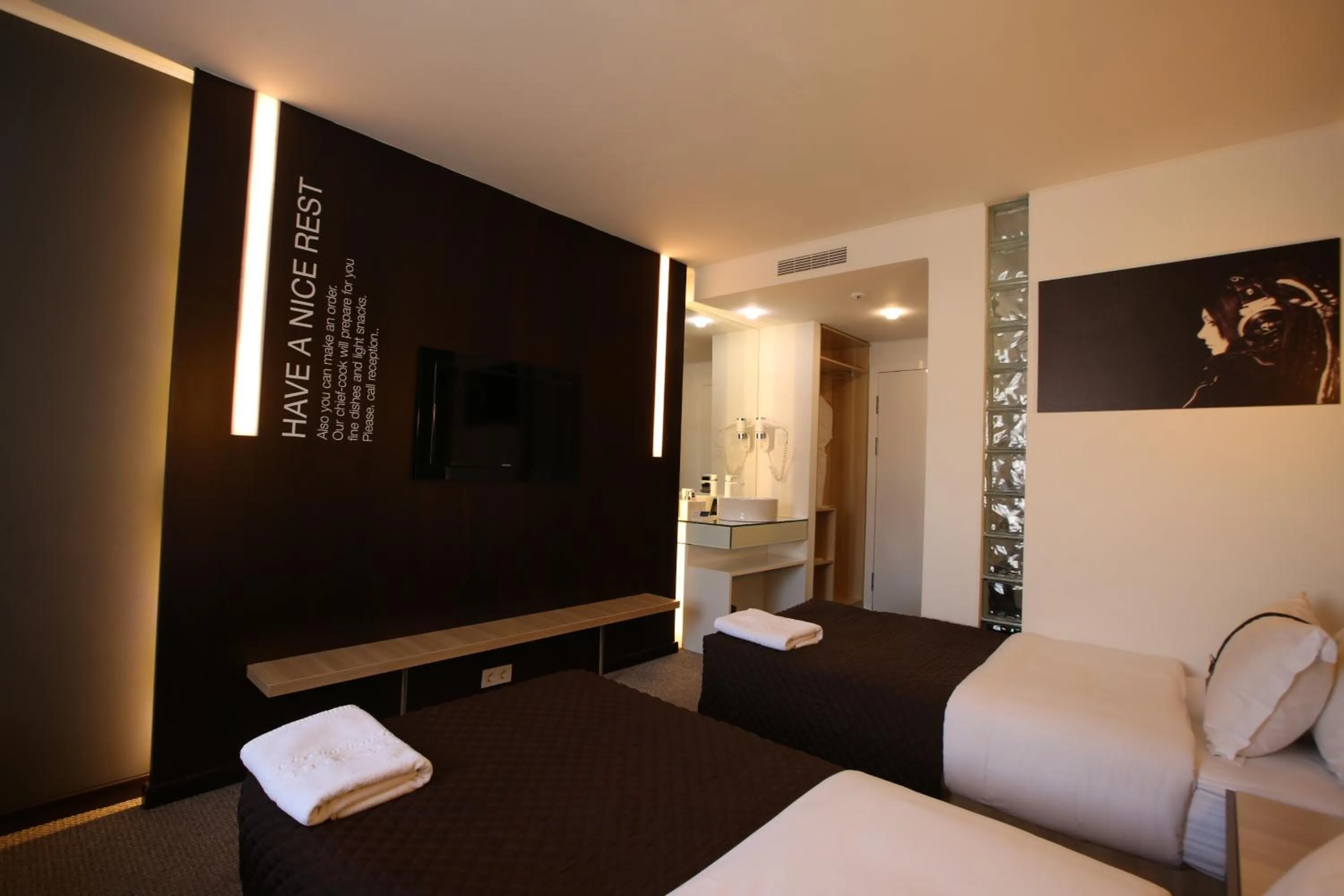 Photo of the whole room, Bed in Futuro Hotel Bishkek