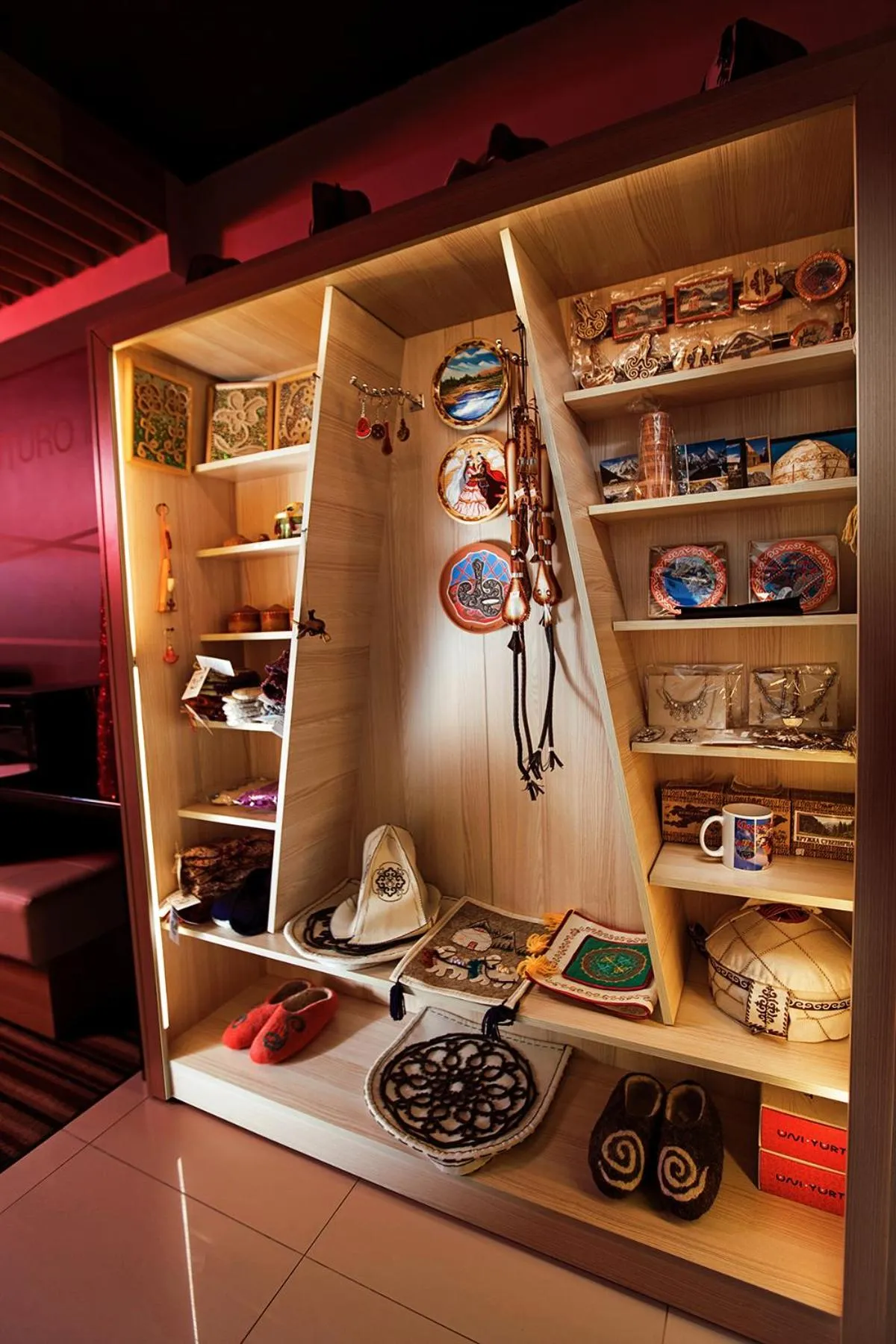 Communal lounge/ TV room in Futuro Hotel Bishkek