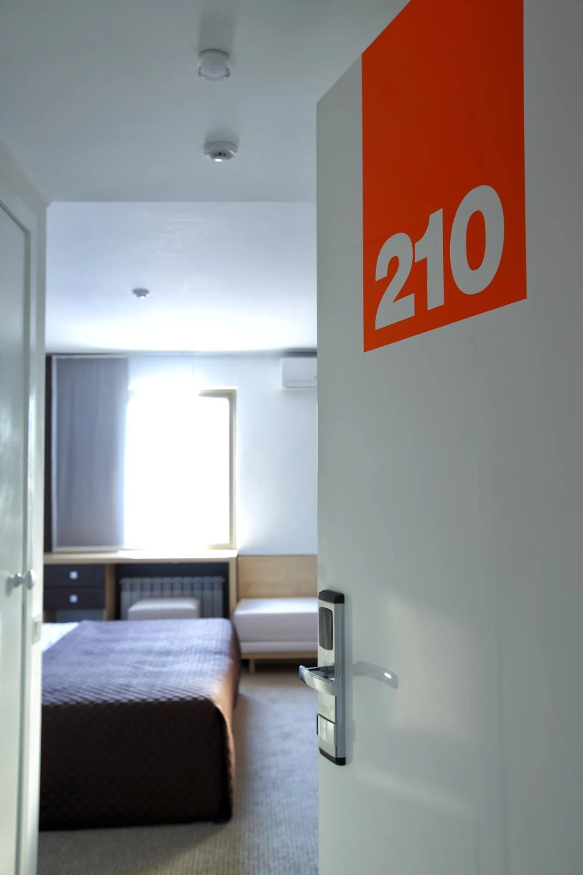 View (from property/room), Bed in Futuro Hotel Bishkek