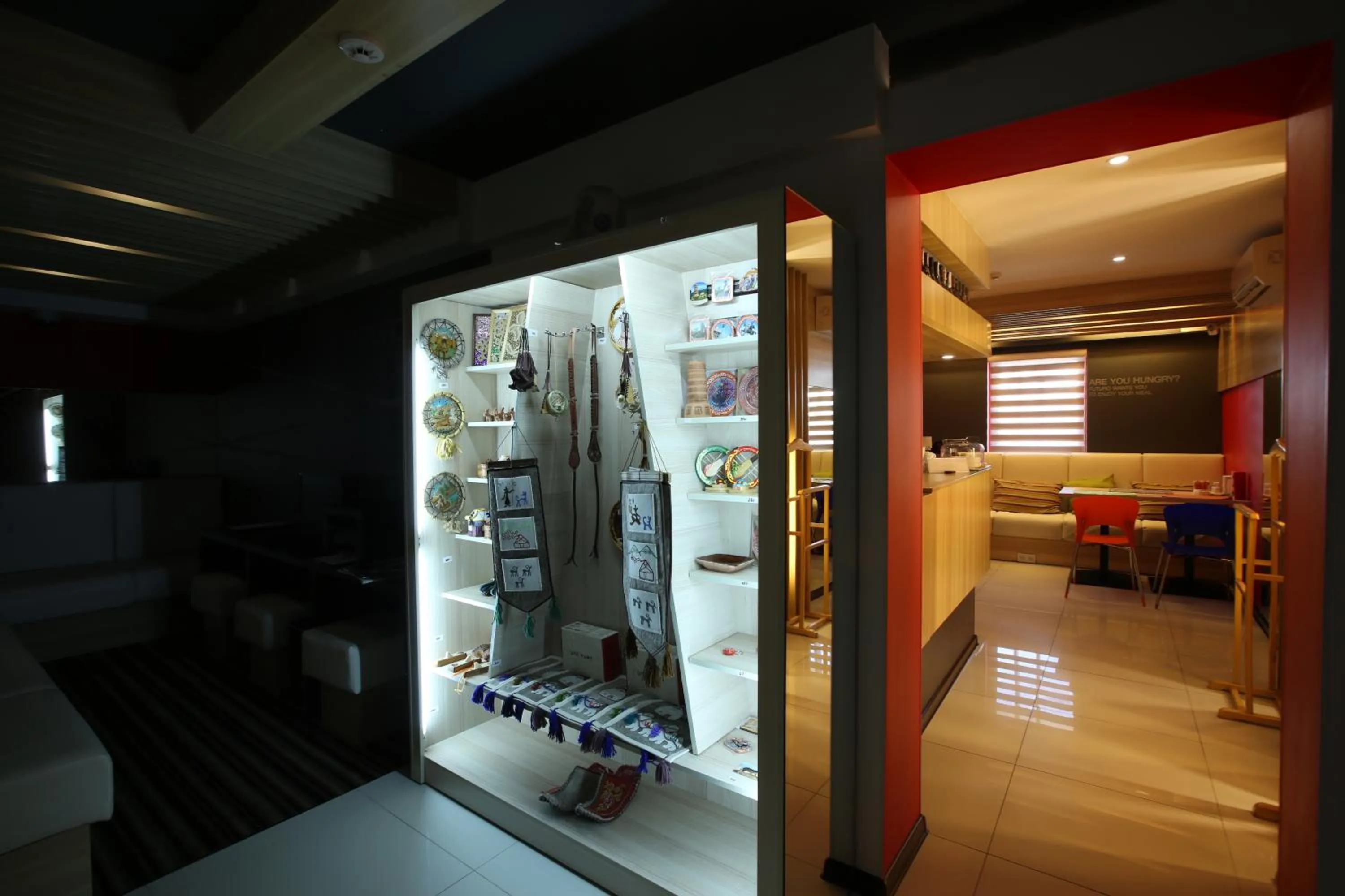 Communal lounge/ TV room in Futuro Hotel Bishkek