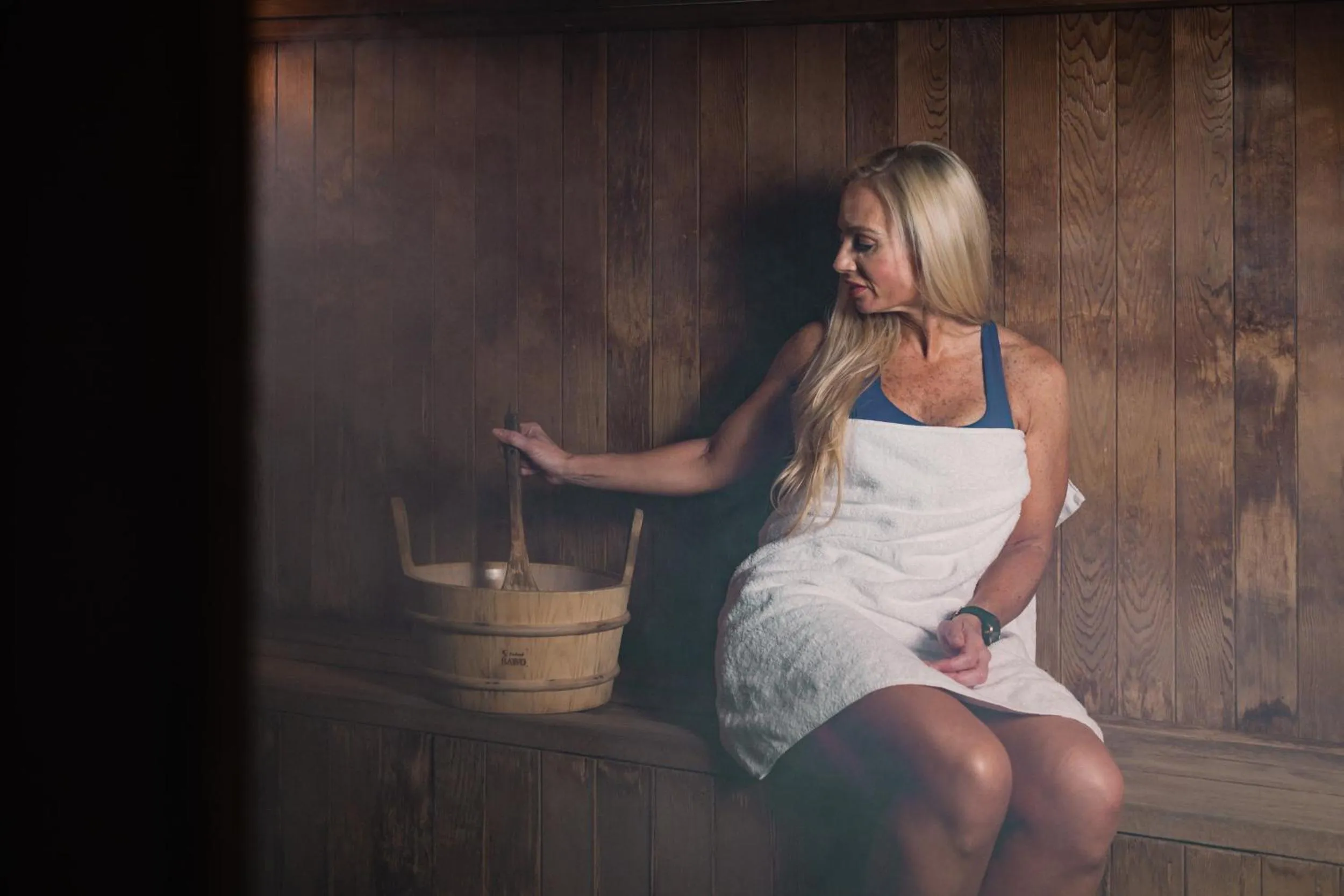 Sauna in Sojourn Apartment Hotel - Ghuznee