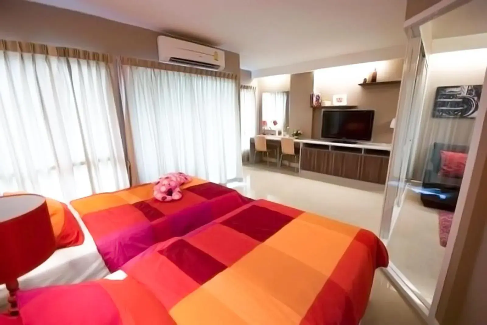 Photo of the whole room, Bed in Jpark Residences at Thammasat Rangsit Photo of the whole room, Bed in Jpark Residences at Thammasat Rangsit