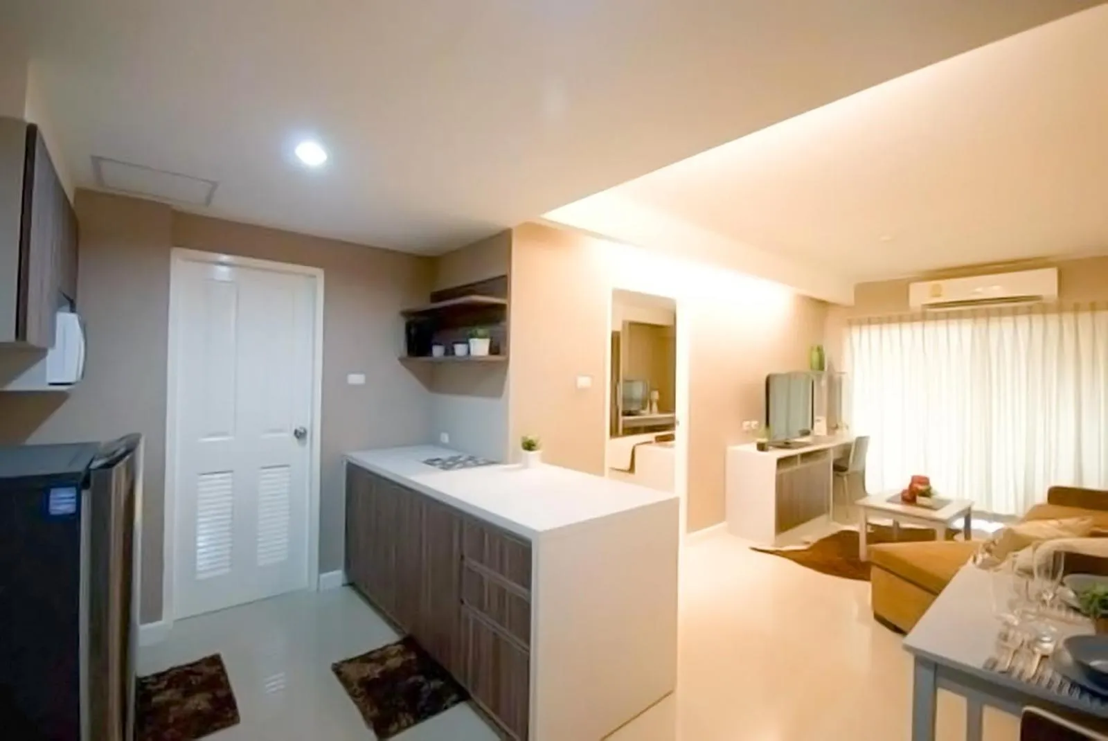 Living room in Jpark Residences at Thammasat Rangsit