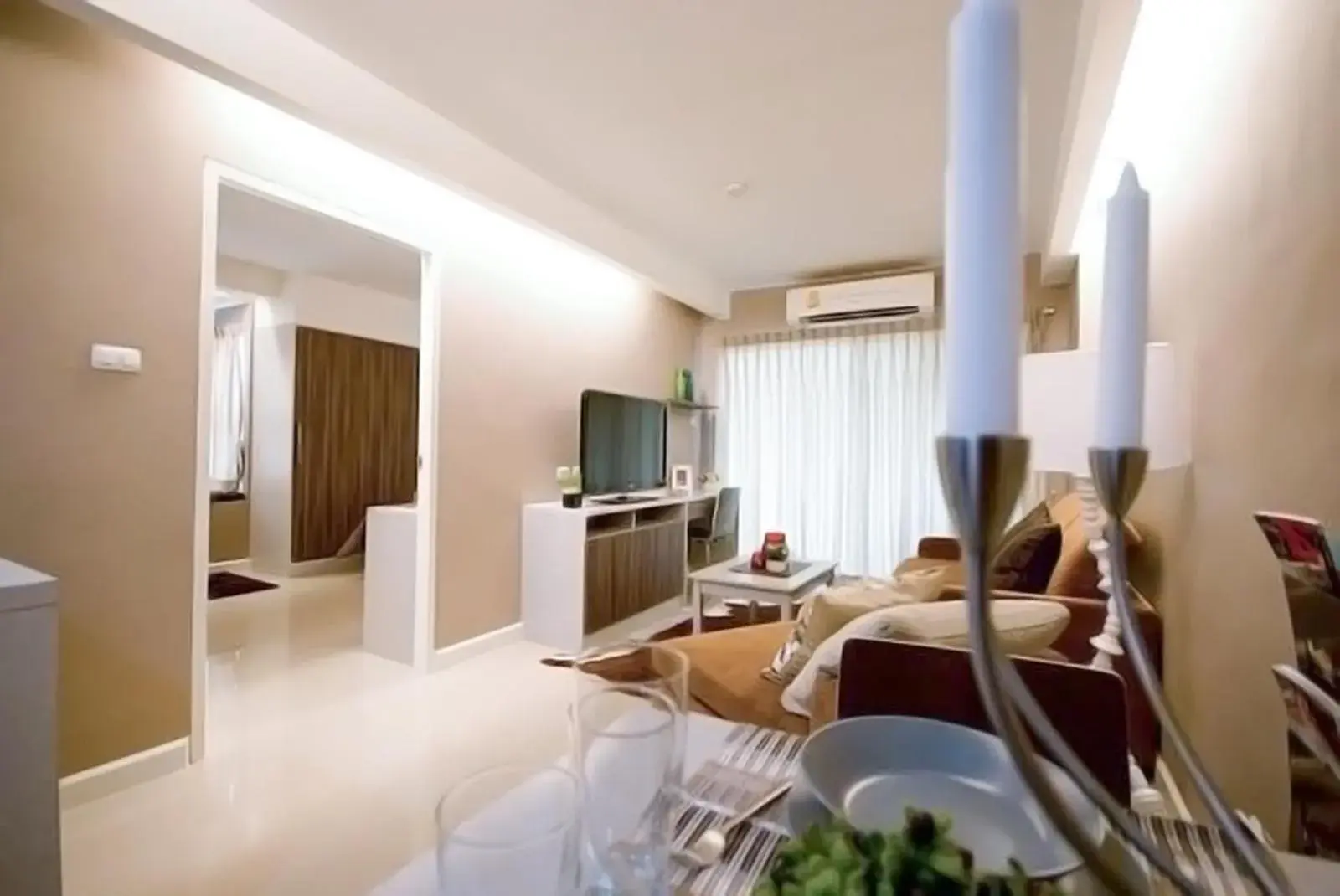 Communal lounge/ TV room, Bed in Jpark Residences at Thammasat Rangsit Communal lounge/ TV room, Bed in Jpark Residences at Thammasat Rangsit