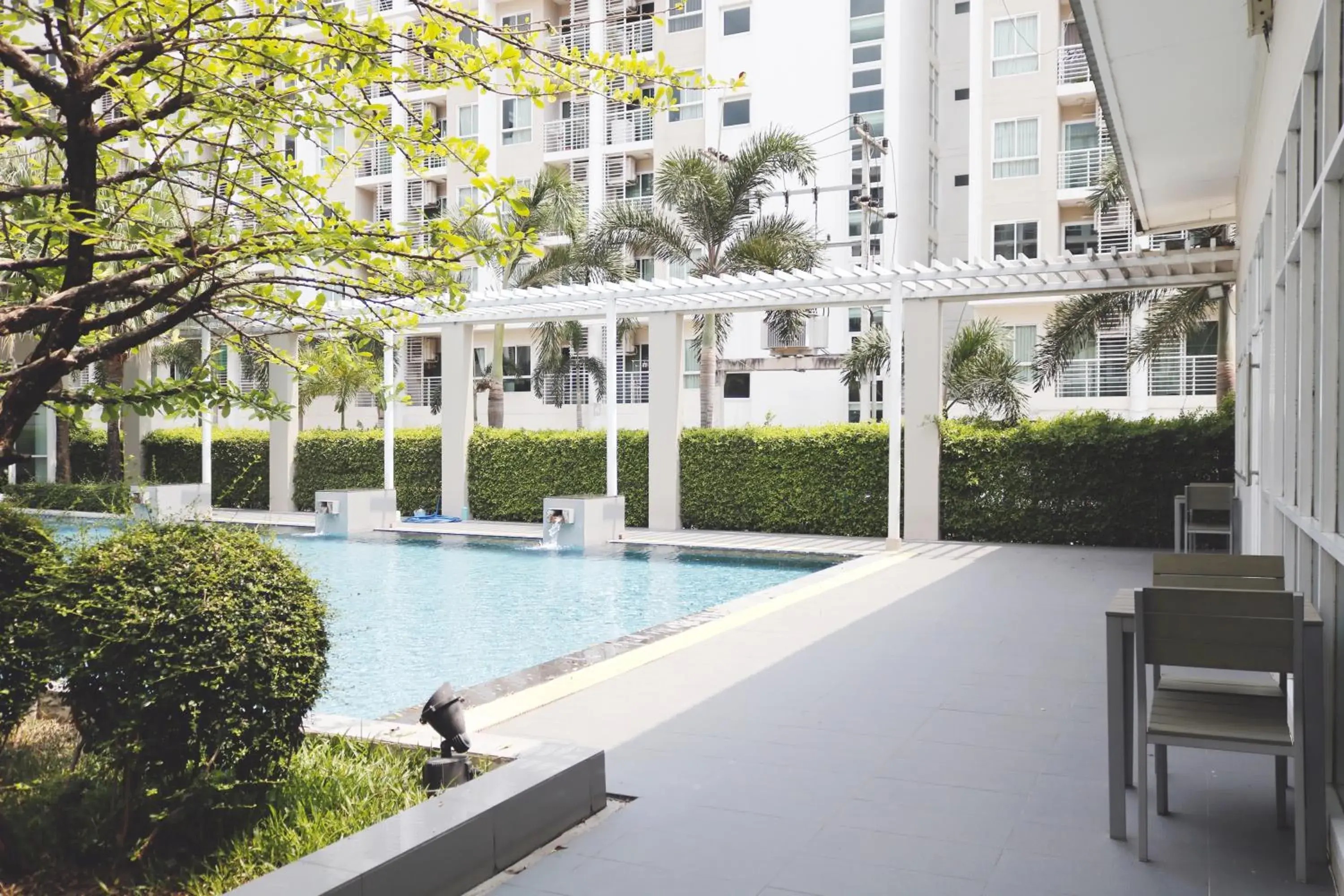 Swimming pool in Jpark Residences at Thammasat Rangsit Swimming pool in Jpark Residences at Thammasat Rangsit
