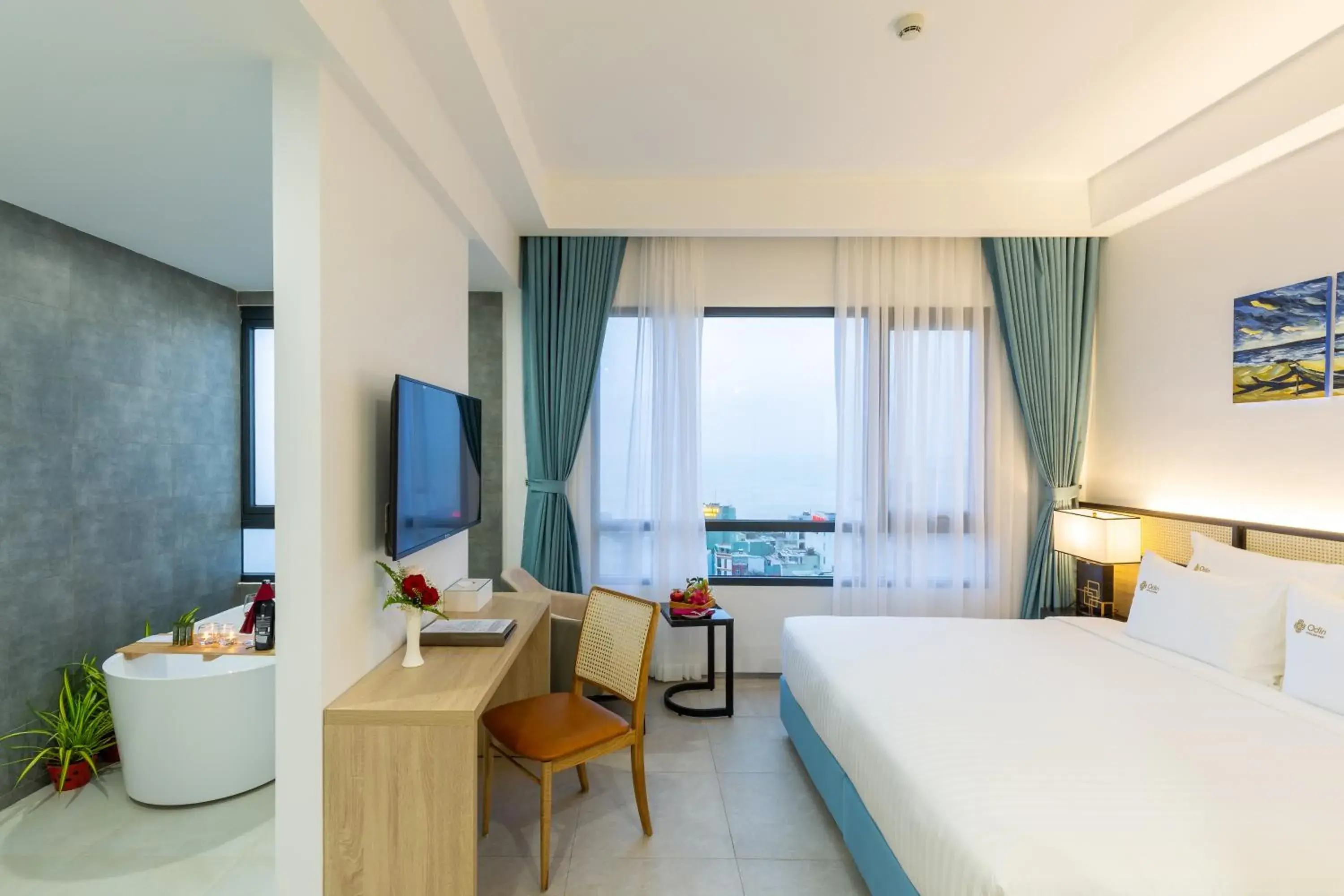 Photo of the whole room, Bed in Odin Hotel Quy Nhon Photo of the whole room, Bed in Odin Hotel Quy Nhon