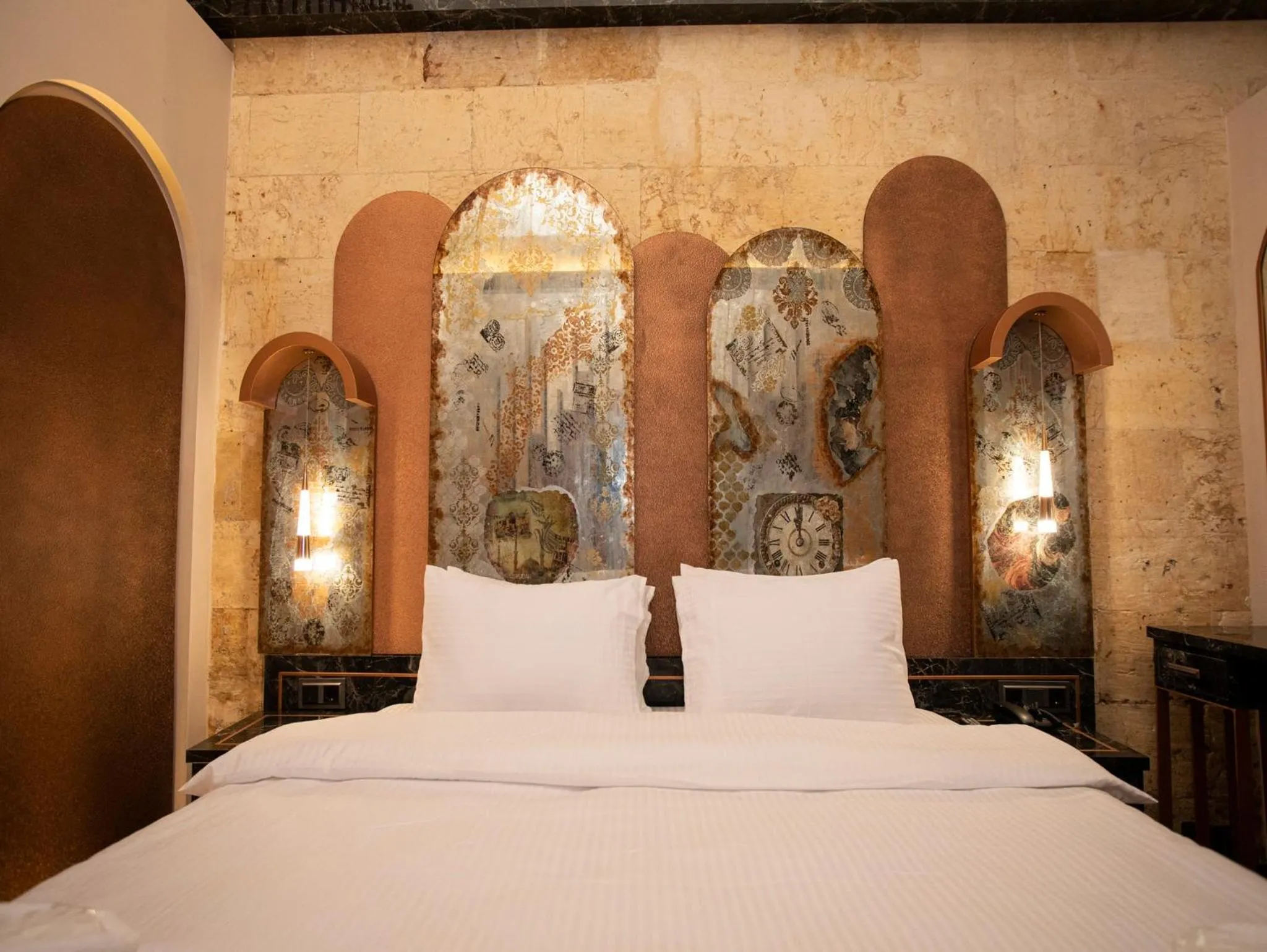 Bed in Bayazhan Hotel ve Restaurant
