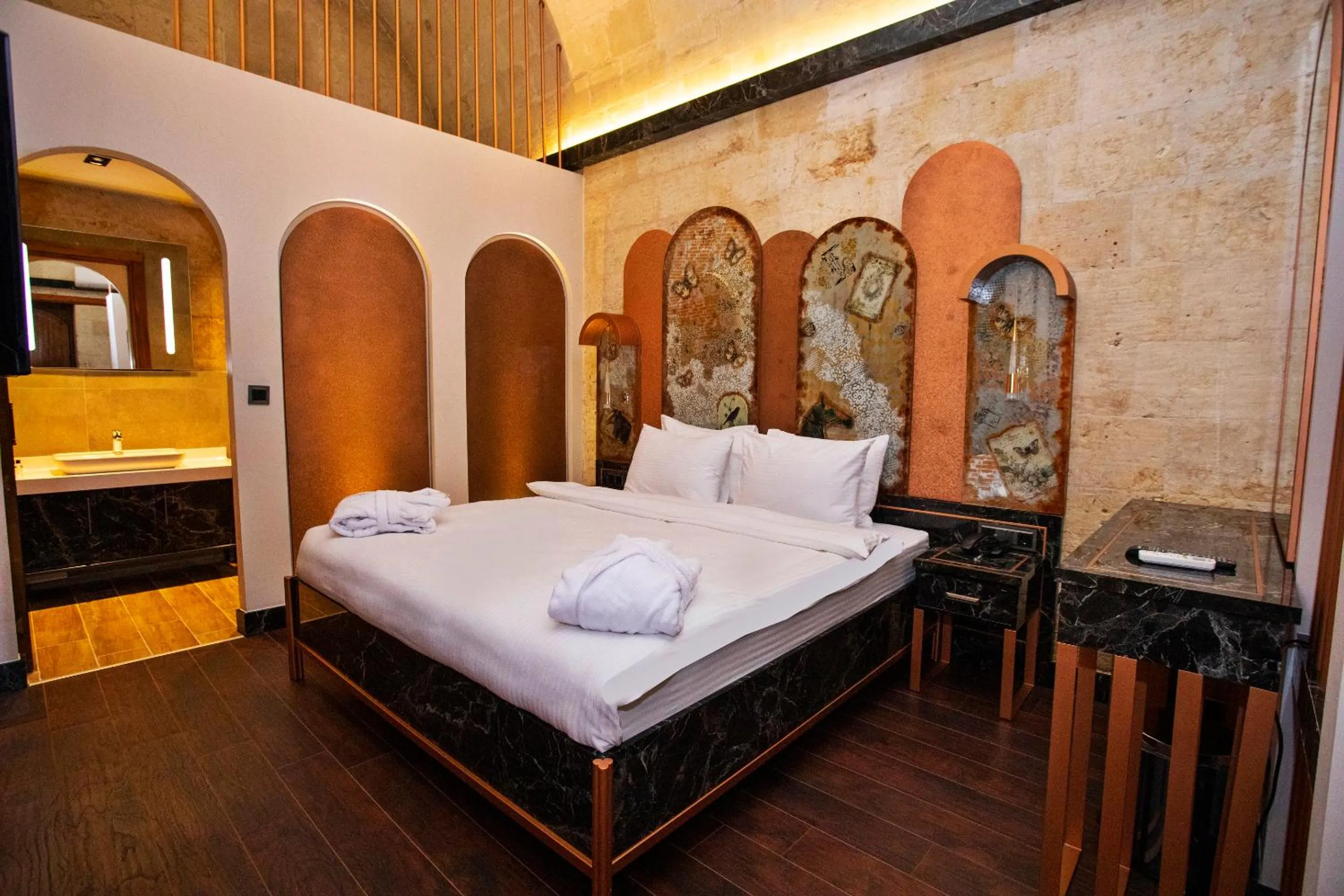 Bed in Bayazhan Hotel ve Restaurant