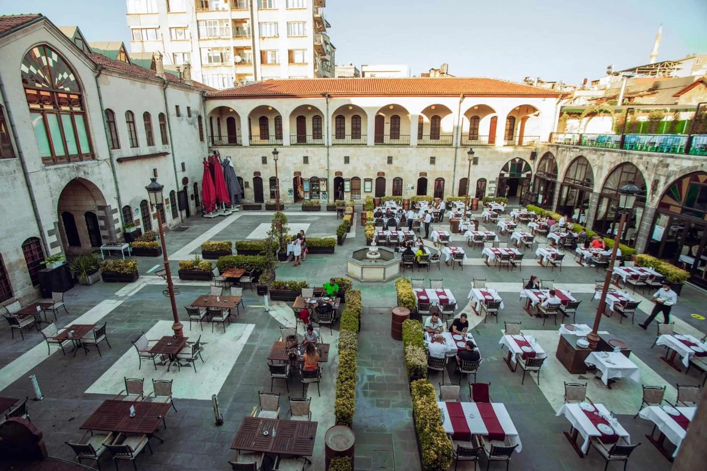 Inner courtyard view in Bayazhan Hotel ve Restaurant