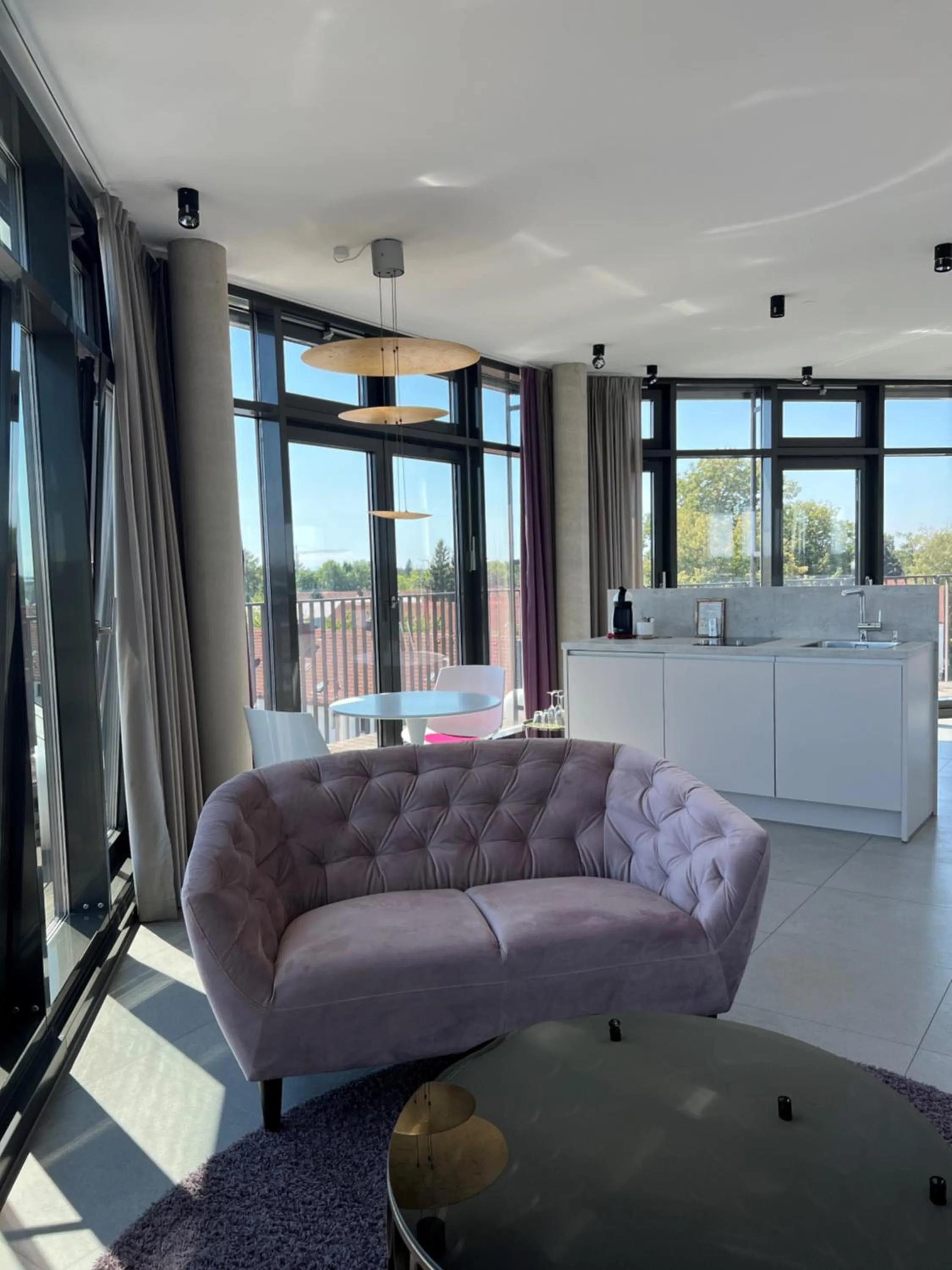 Living room in Hotel im Bunker