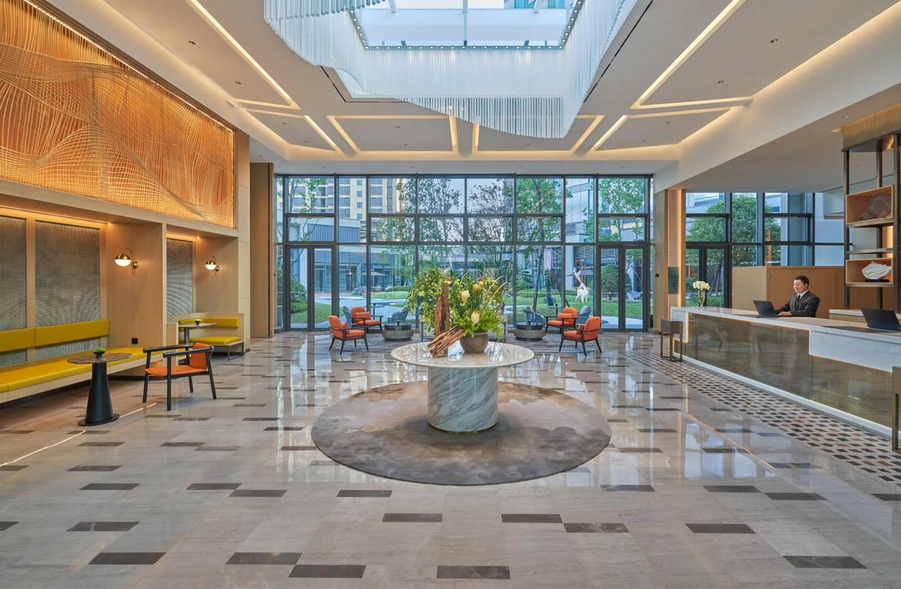 Seating area in Hyatt Place Huangshan Train Station