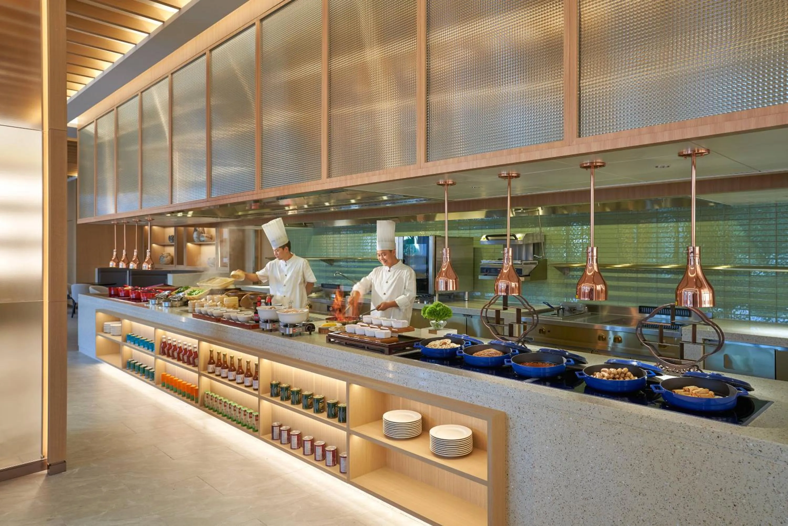 Buffet breakfast in Hyatt Place Huangshan Train Station