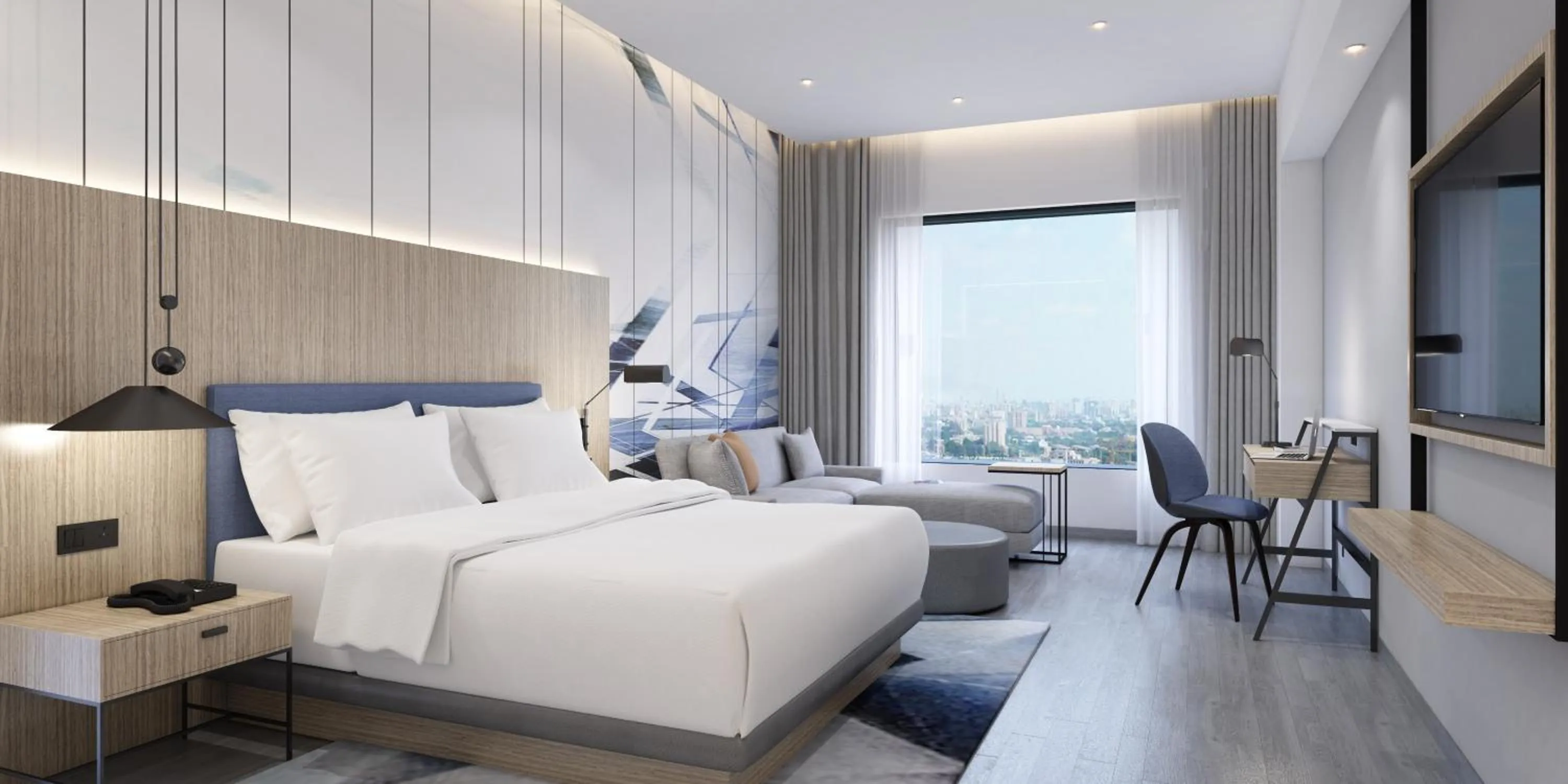 Photo of the whole room, Bed in Hyatt Place Bharuch