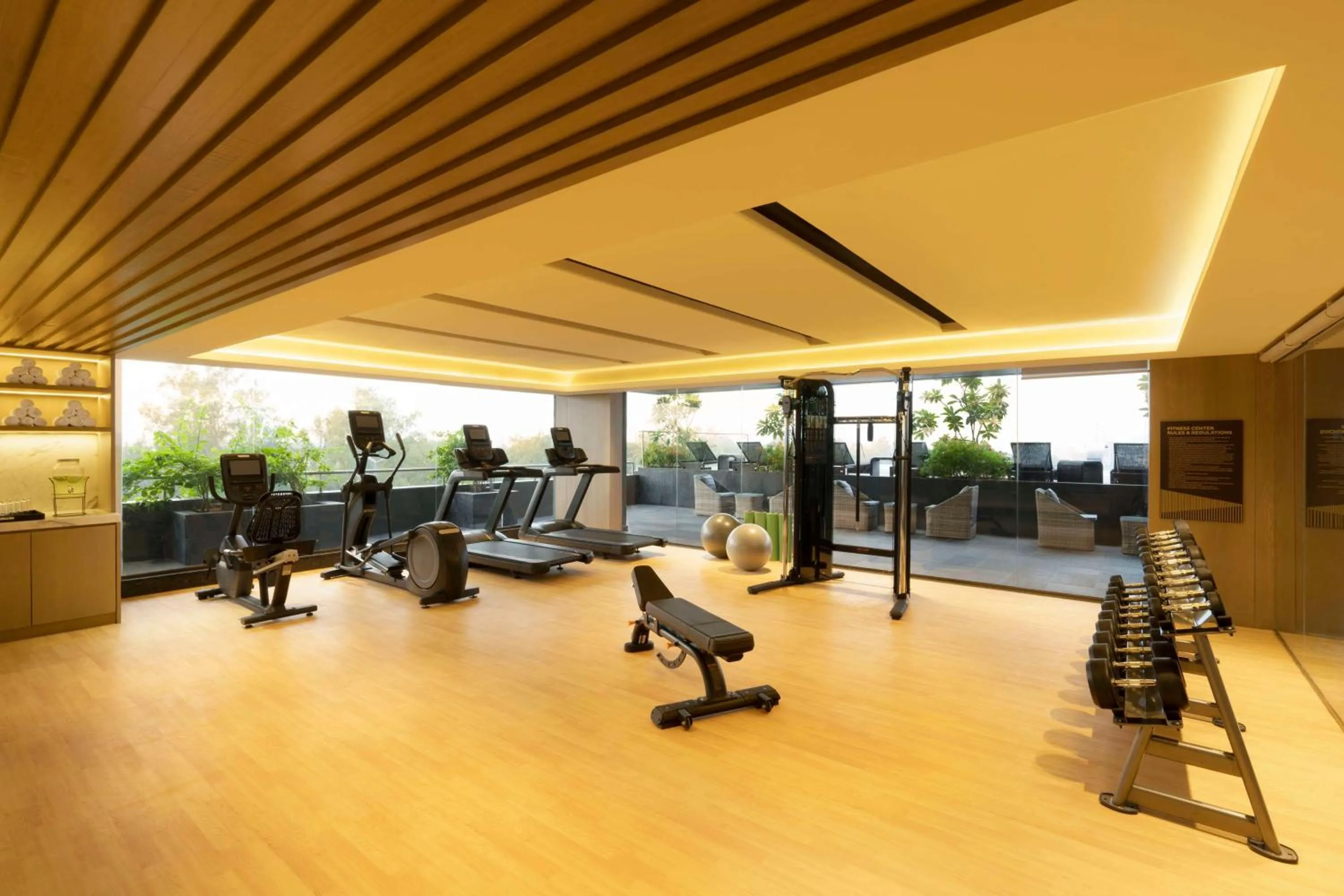 Fitness centre/facilities in Hyatt Place Bharuch