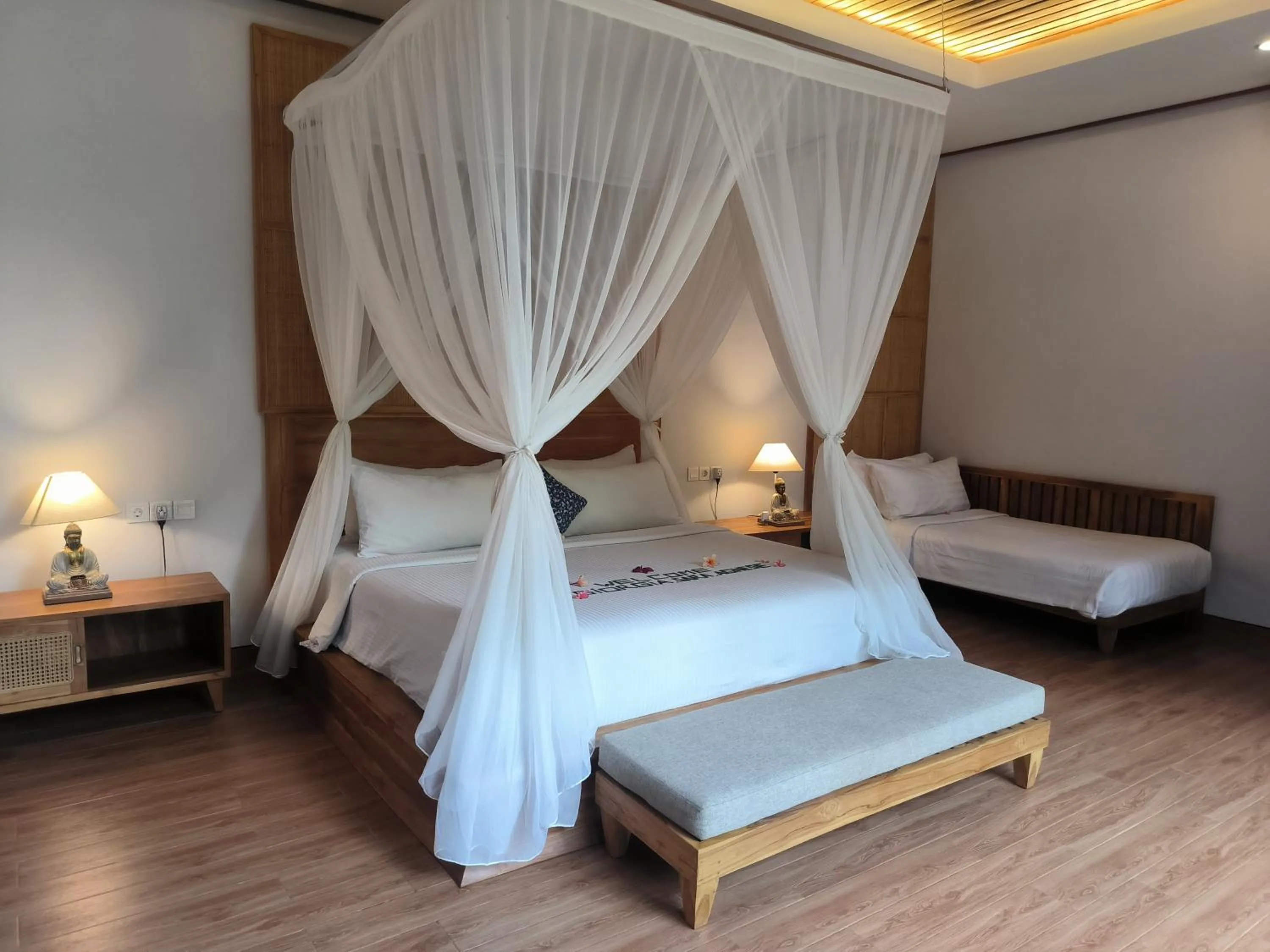 Bed in Sawitri Anandhita Luxury Villas