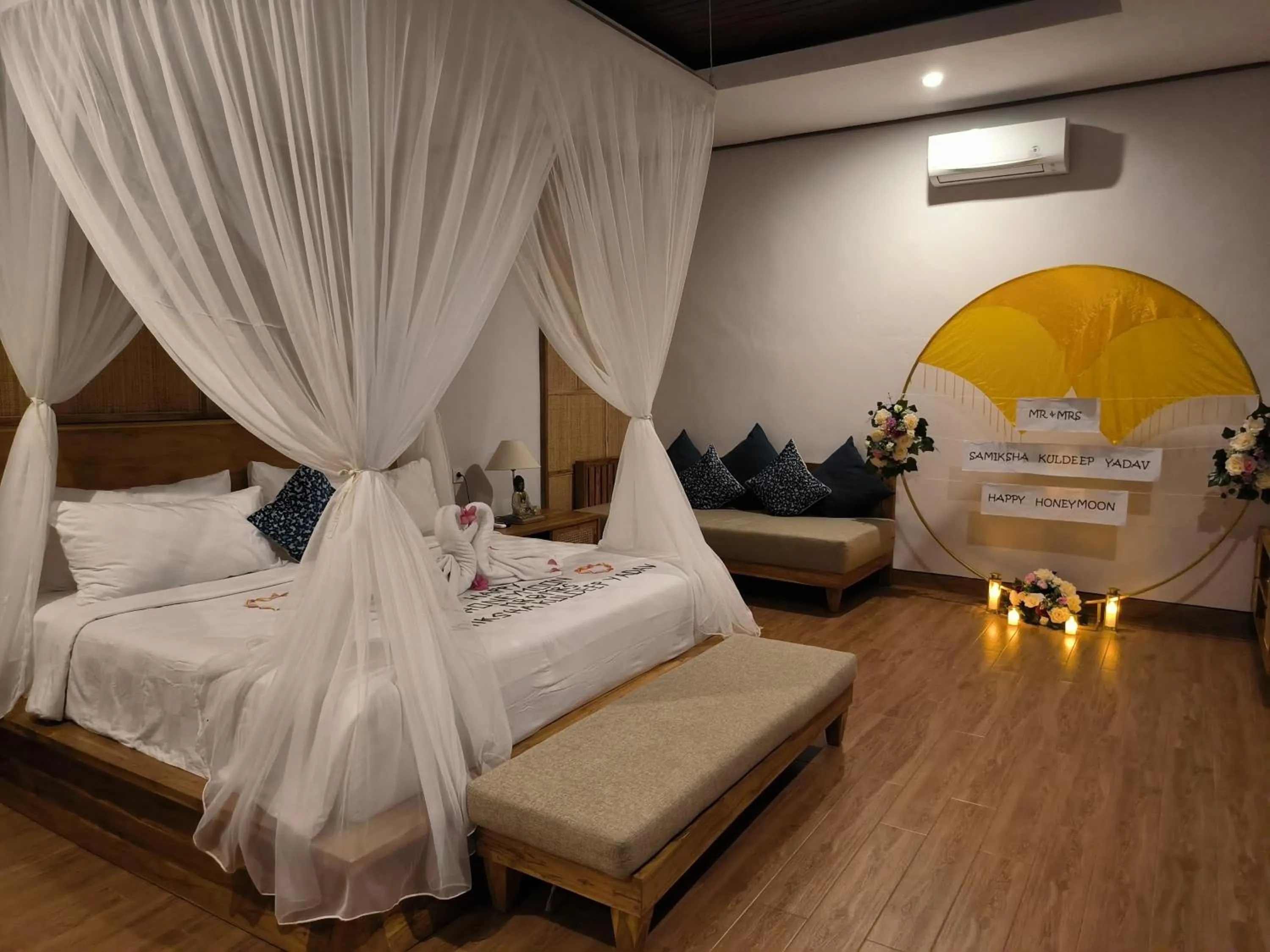 Bed in Sawitri Anandhita Luxury Villas