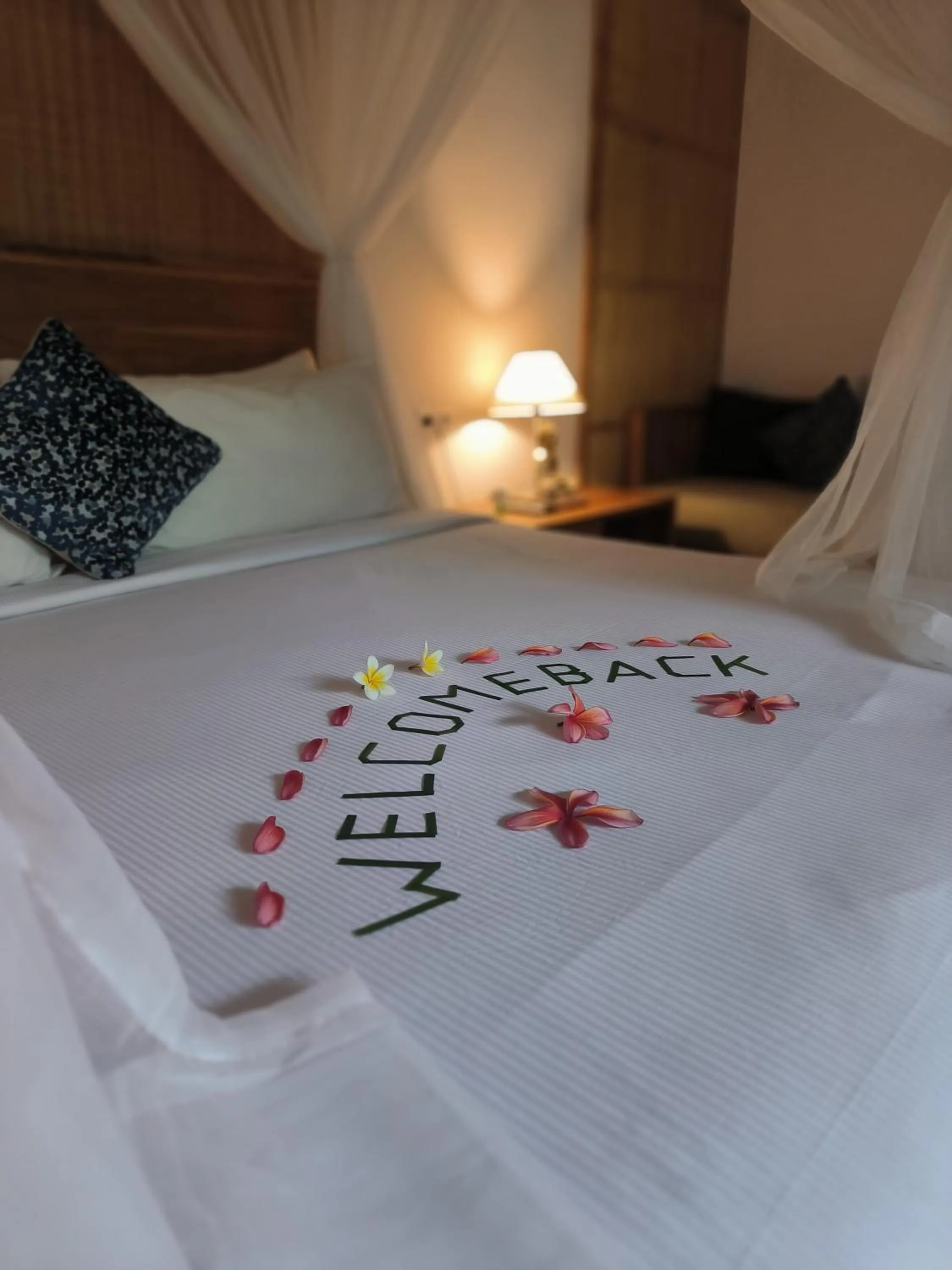 Bed in Sawitri Anandhita Luxury Villas