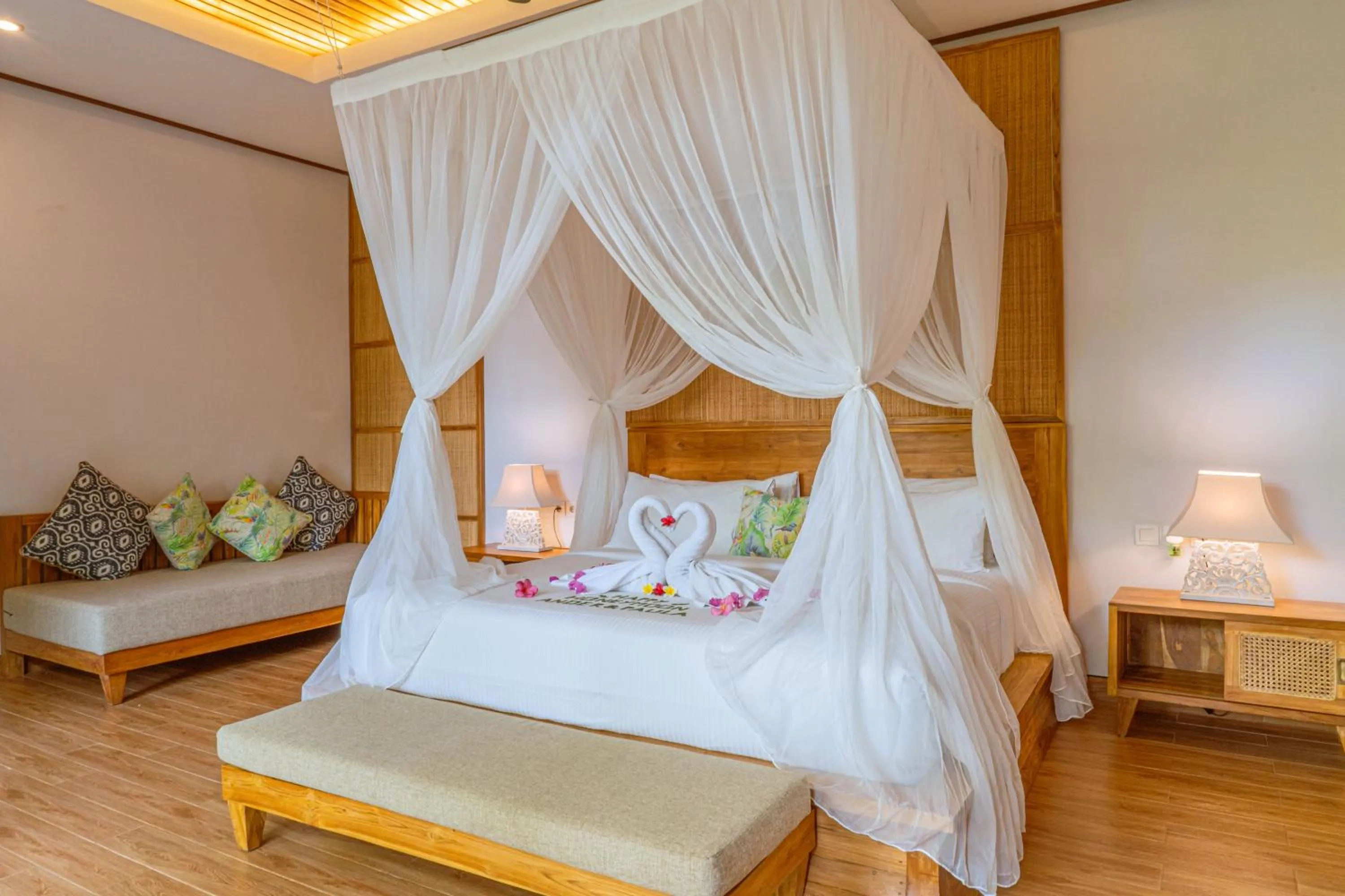 Bed in Sawitri Anandhita Luxury Villas