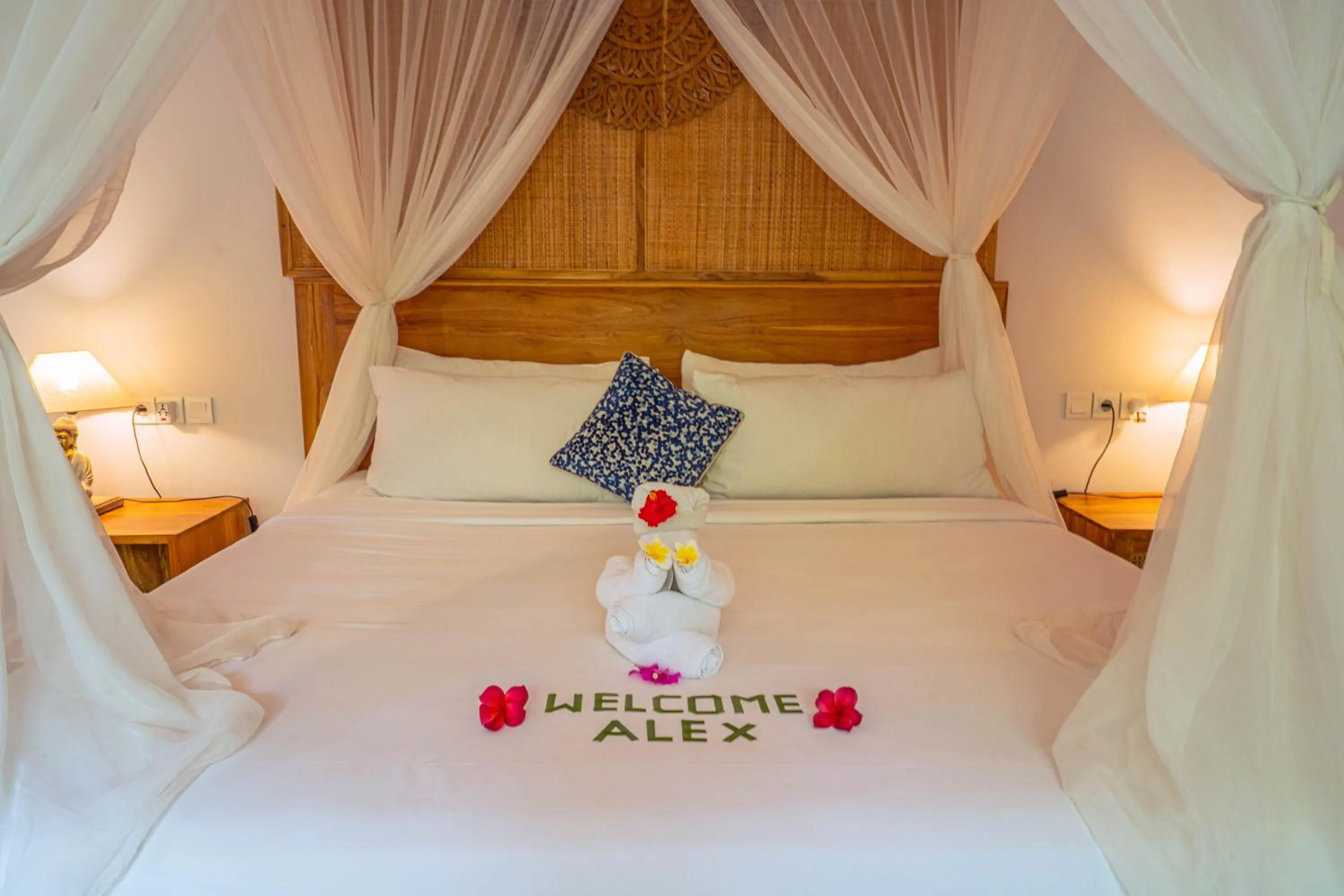 Bed in Sawitri Anandhita Luxury Villas