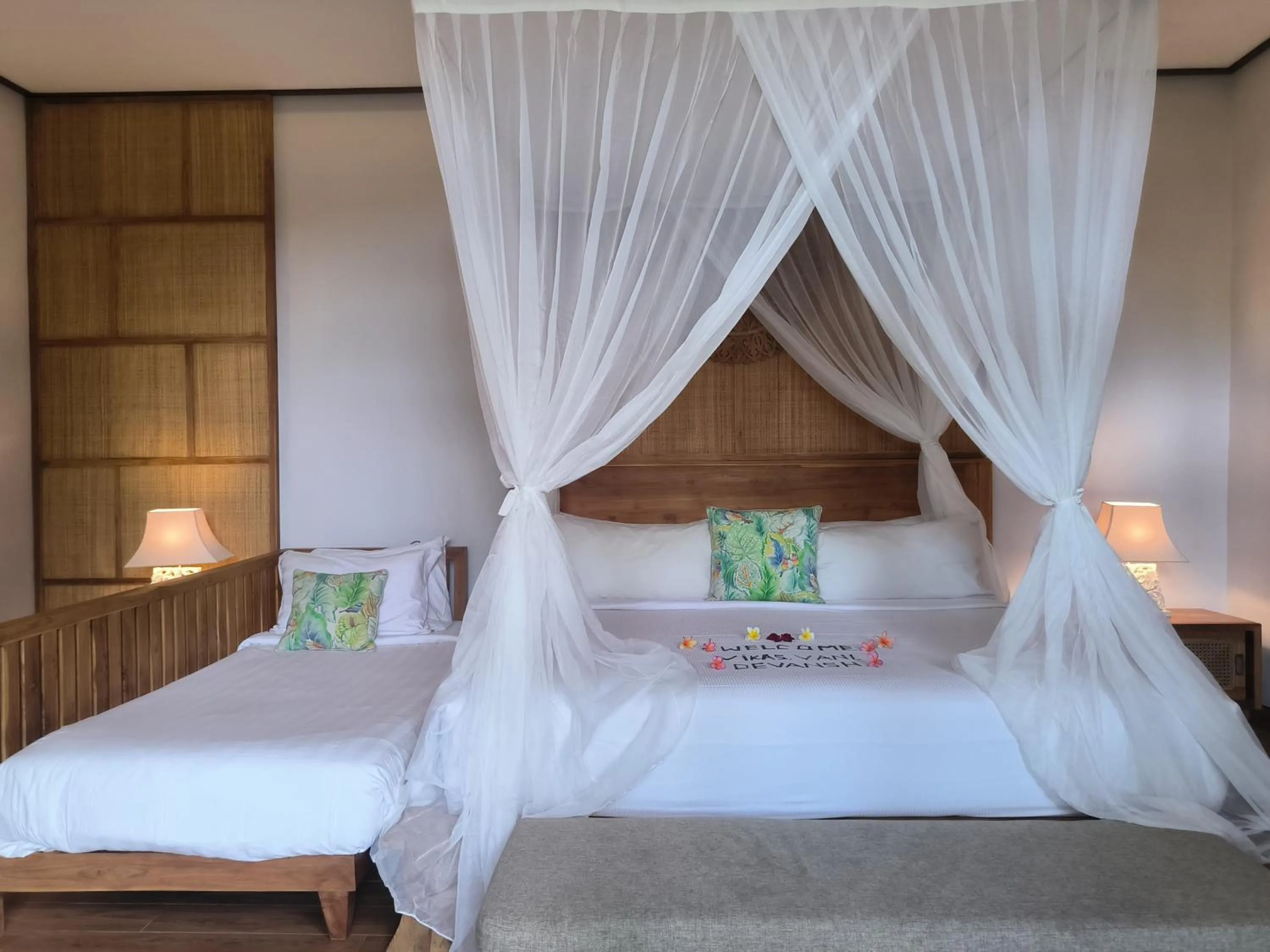 Bed in Sawitri Anandhita Luxury Villas