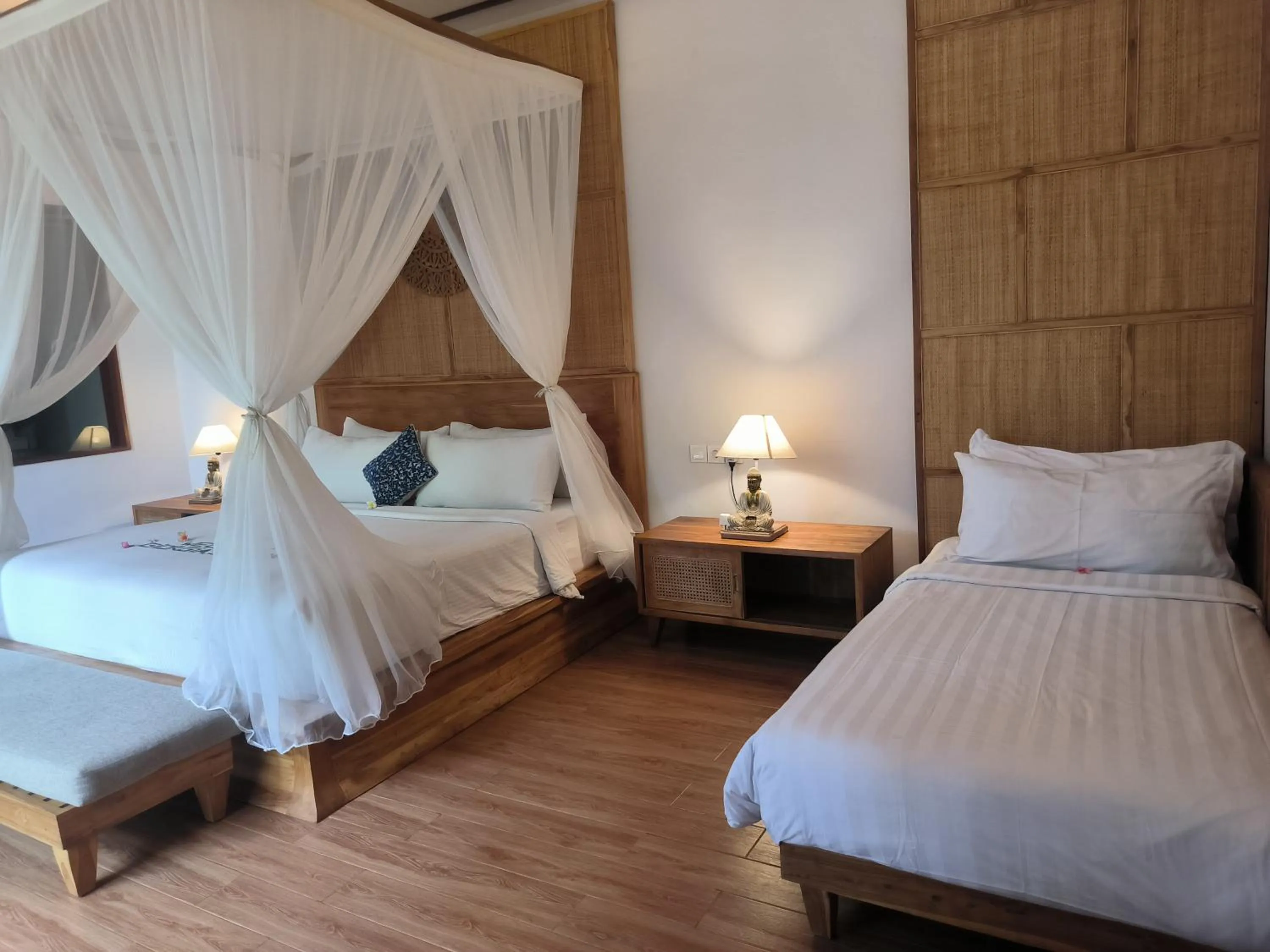 Bed in Sawitri Anandhita Luxury Villas